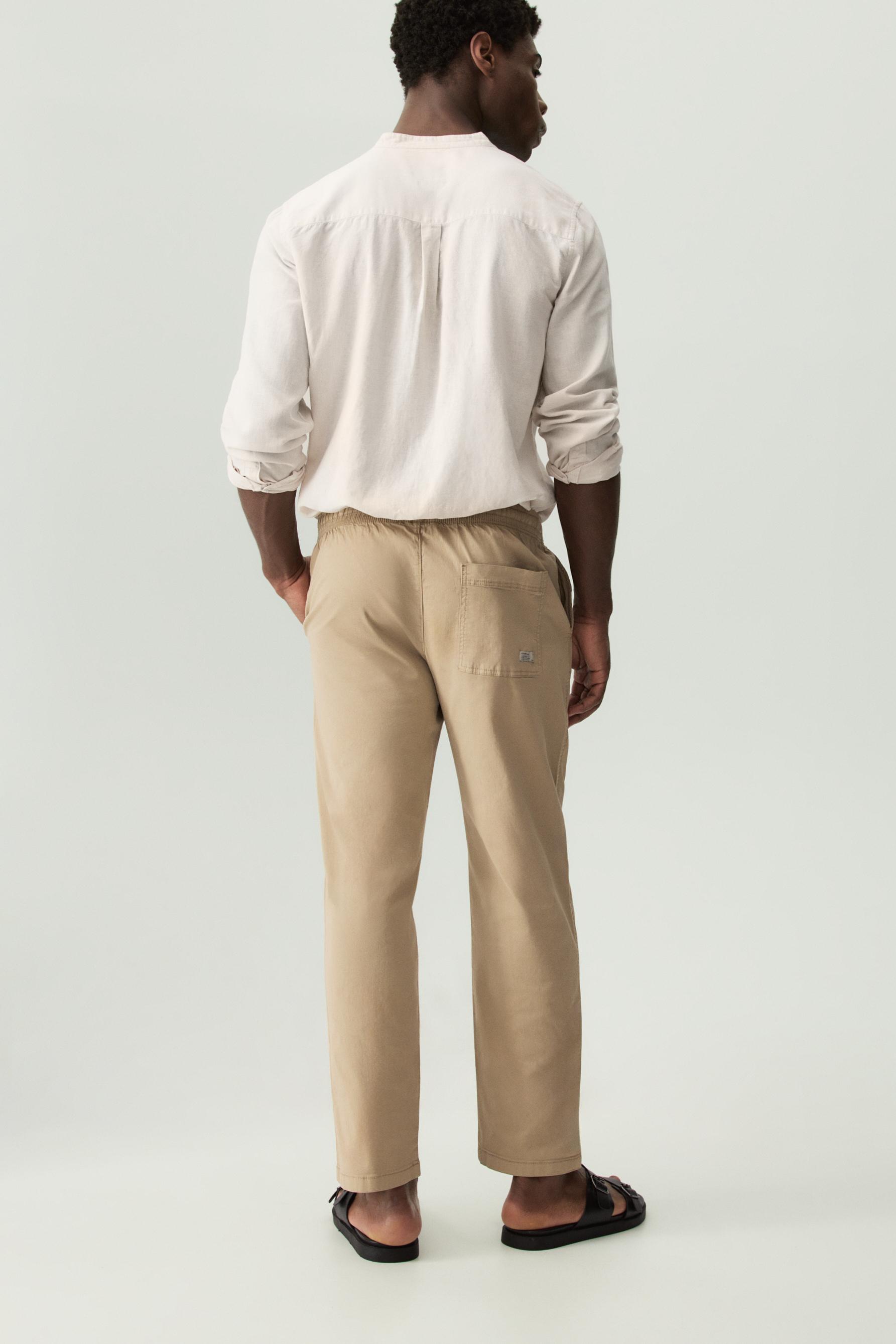 Slim fit jogger trousers — SAND