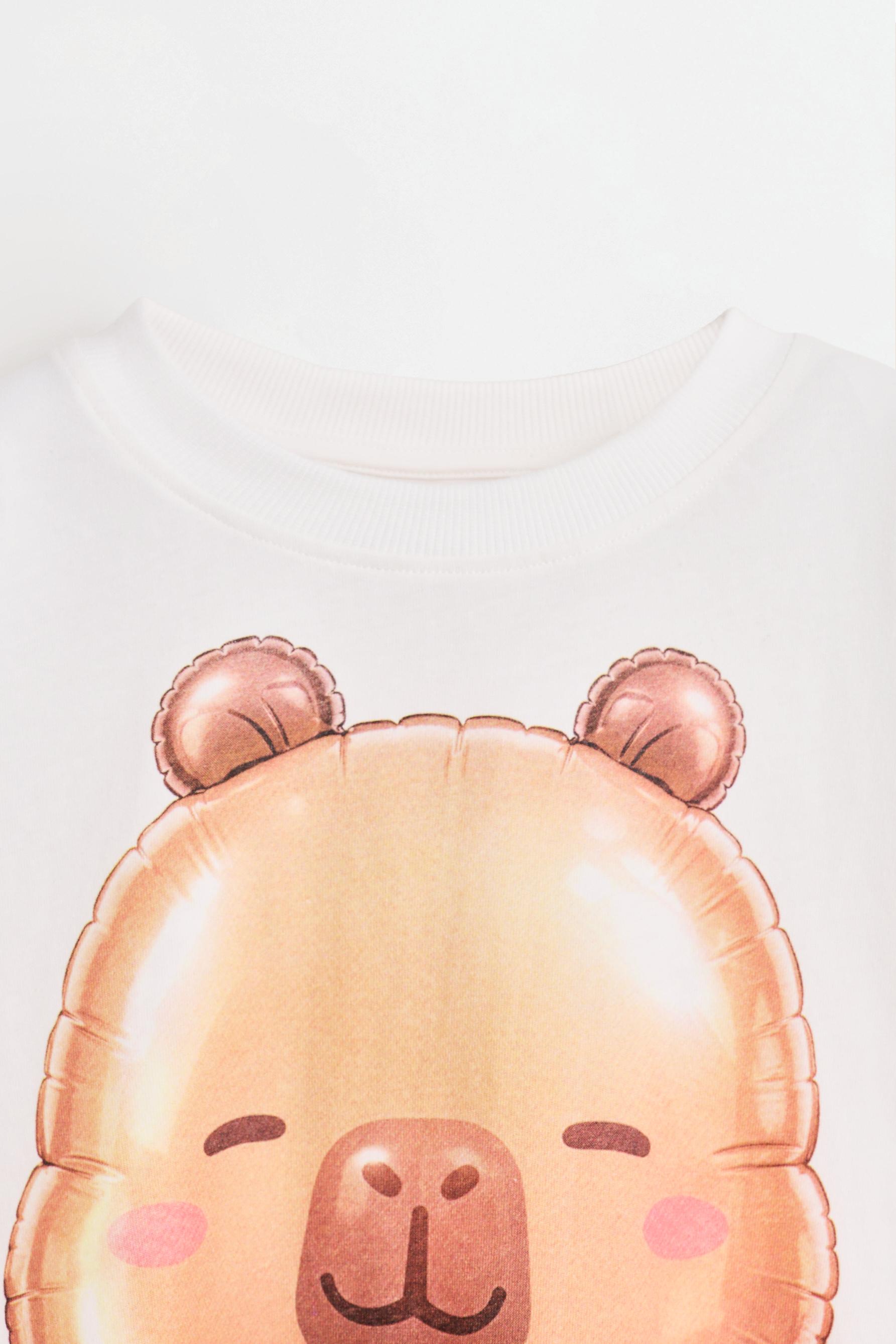 CAPYFUN© Capybara T-shirt — OFF WHITE