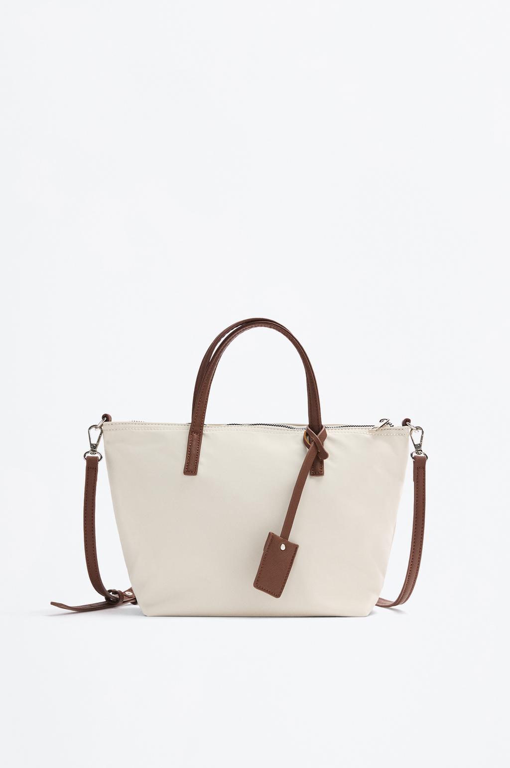 Small nylon charm crossbody bag