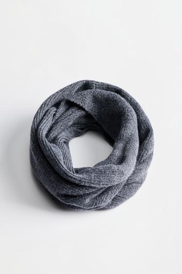 Ribbed snood — GREY 1