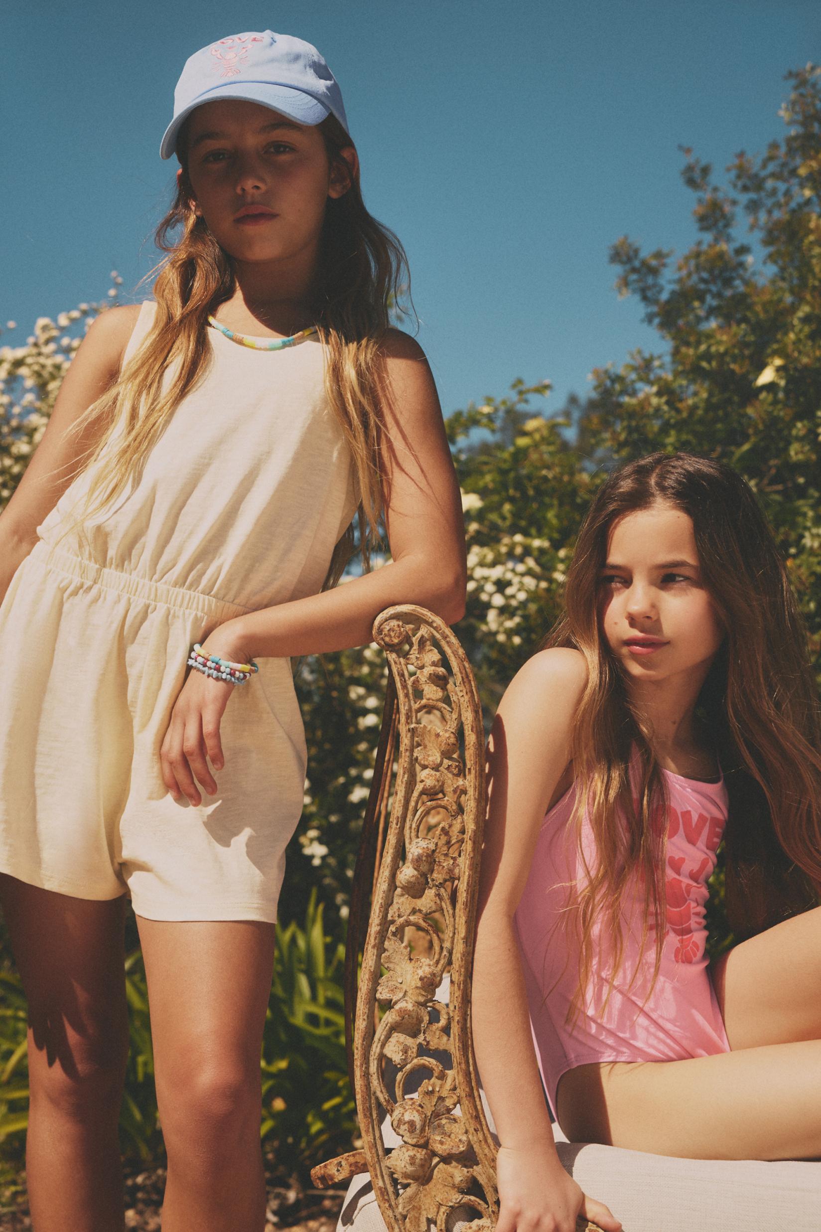 Plain short playsuit — YELLOW