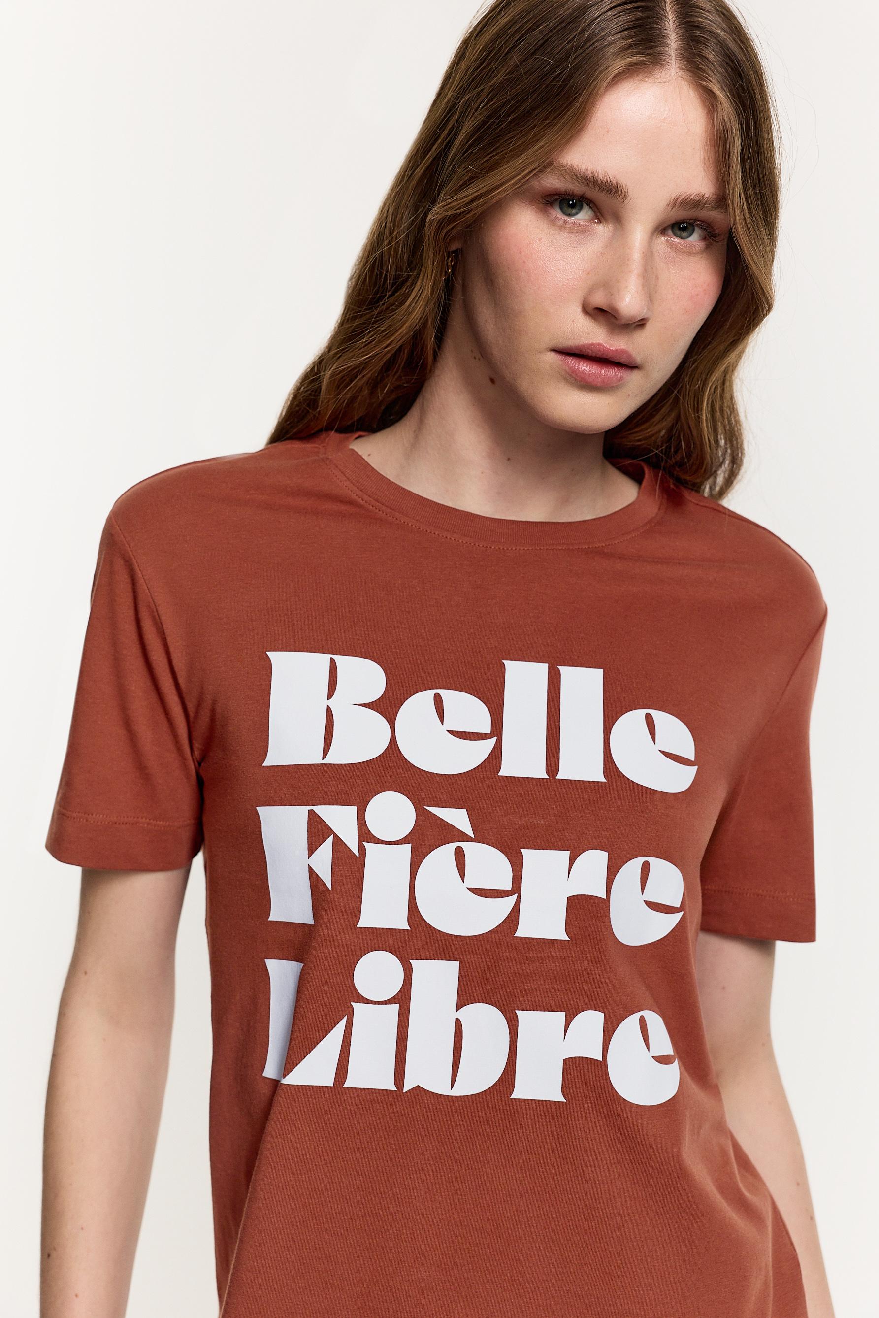Printed T-shirt — RUSSET
