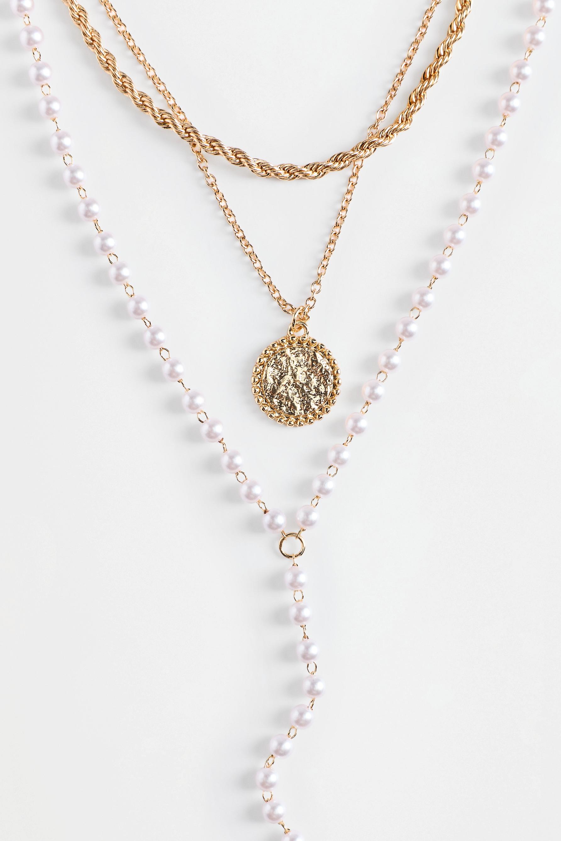 Multilayer pendant necklace — VARIOUS