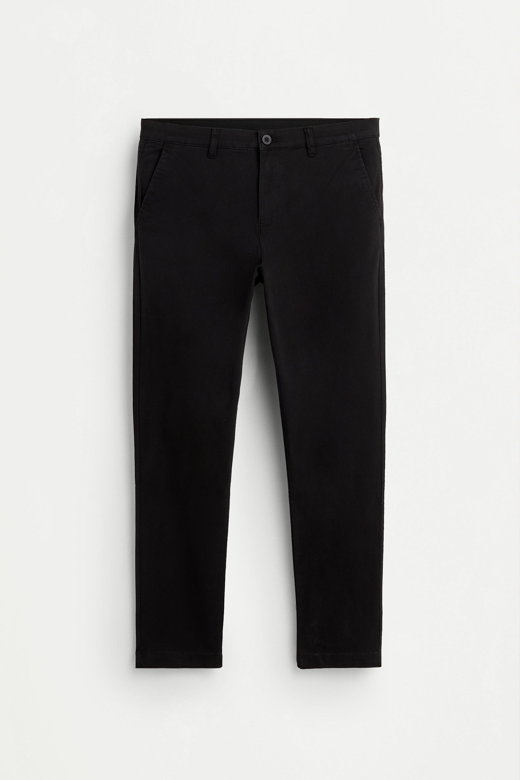 Skinny chino trousers — BLACK