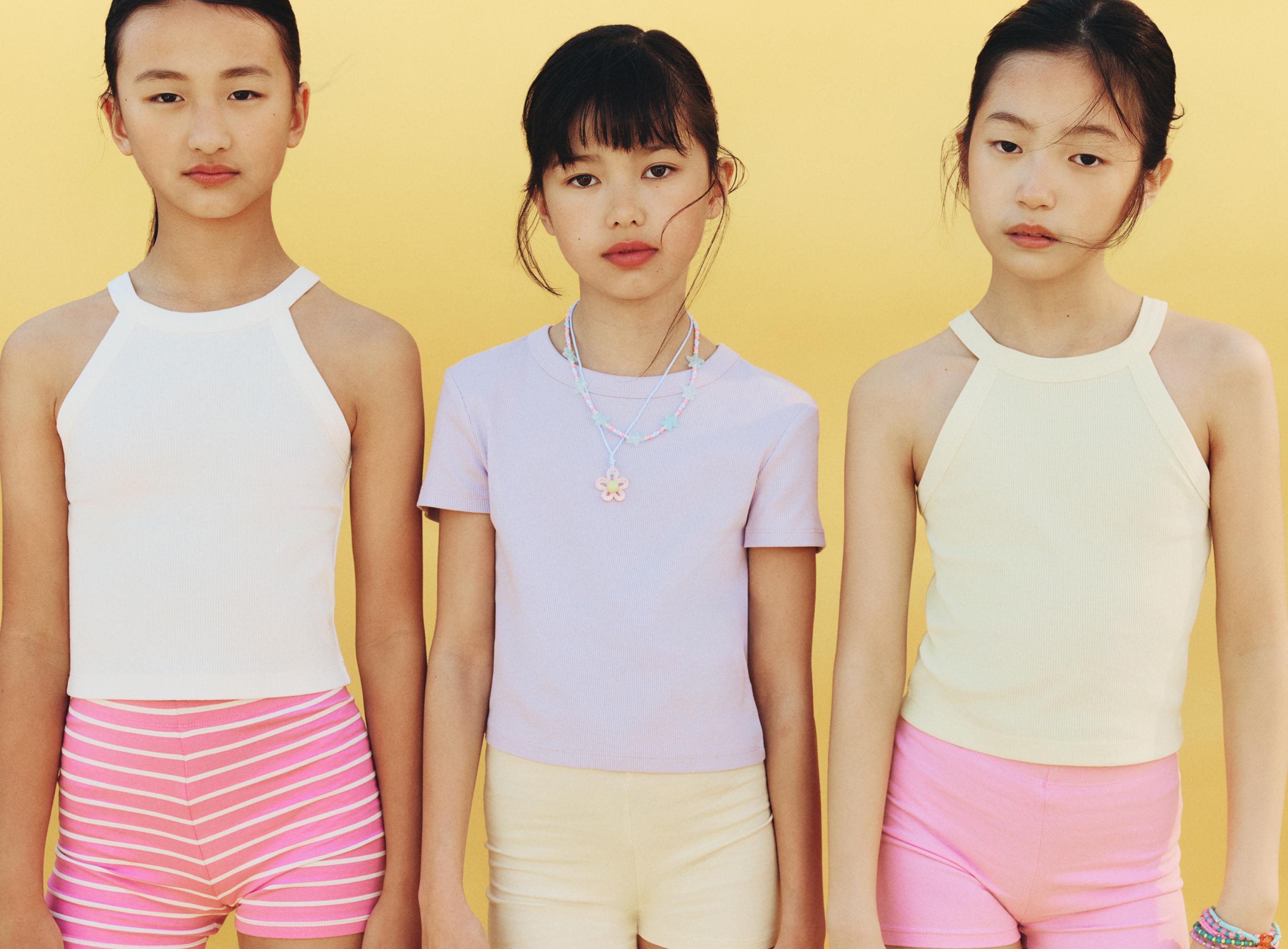 2-pack of plain short leggings — STRAWBERRY