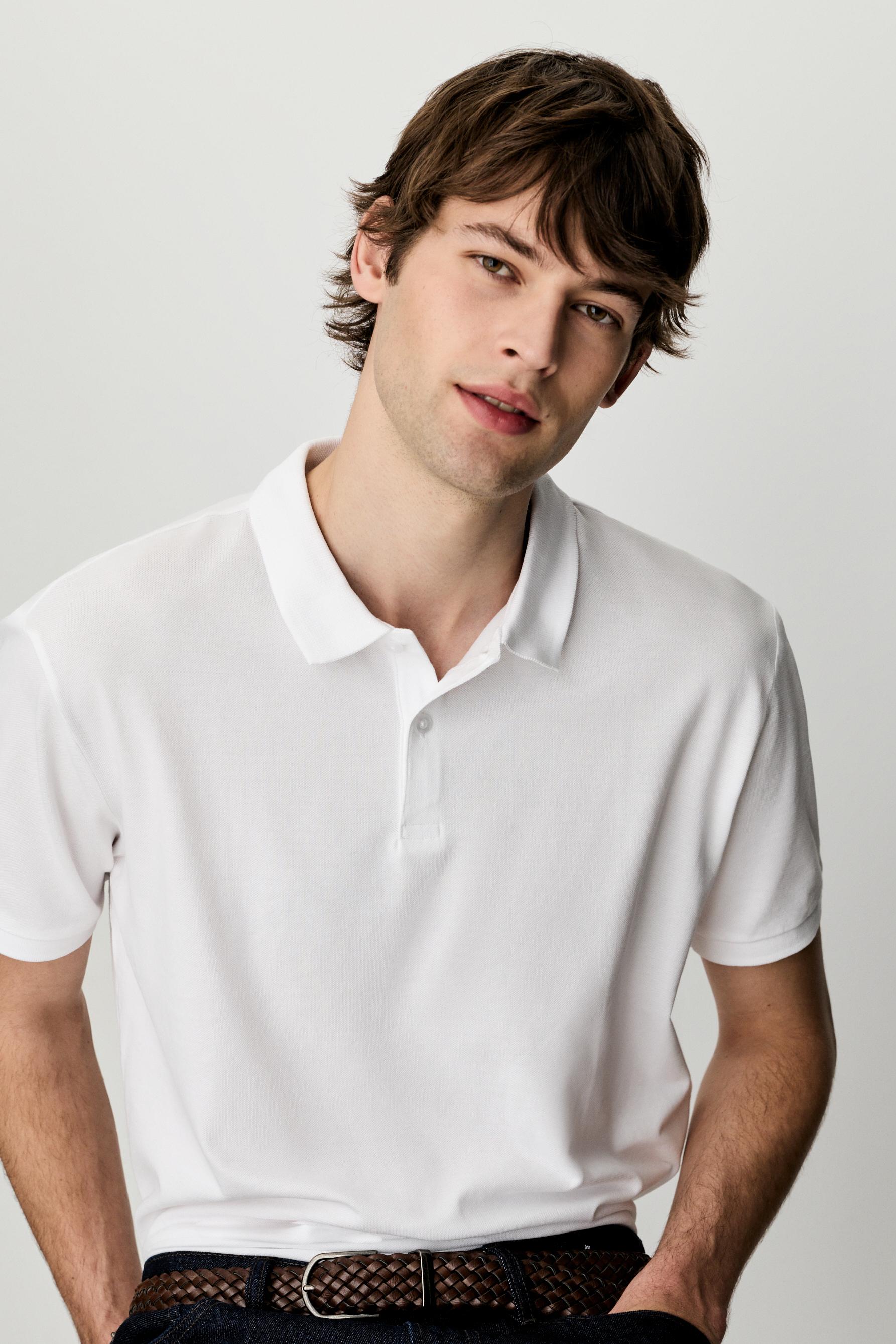 Basic polo shirt — WHITE