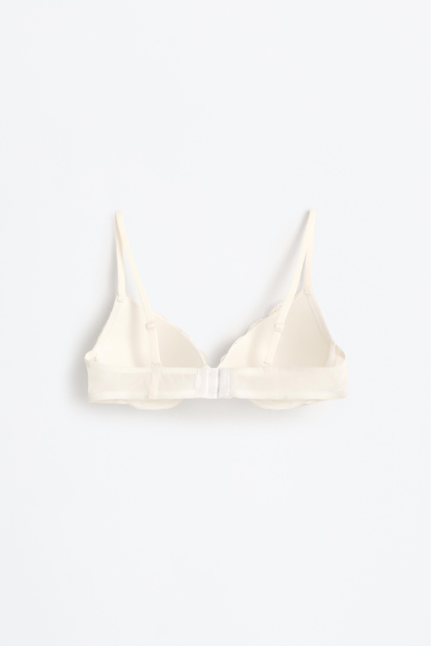Classic lace bra — WHITE