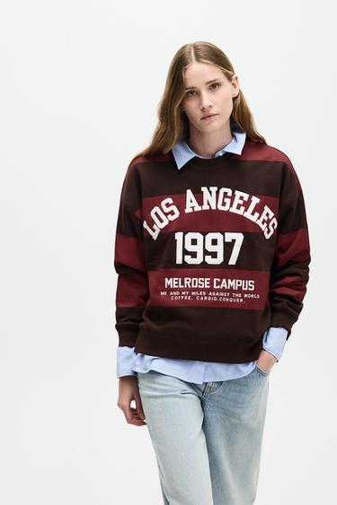 Printed sweatshirt — CHOCOLATE 2