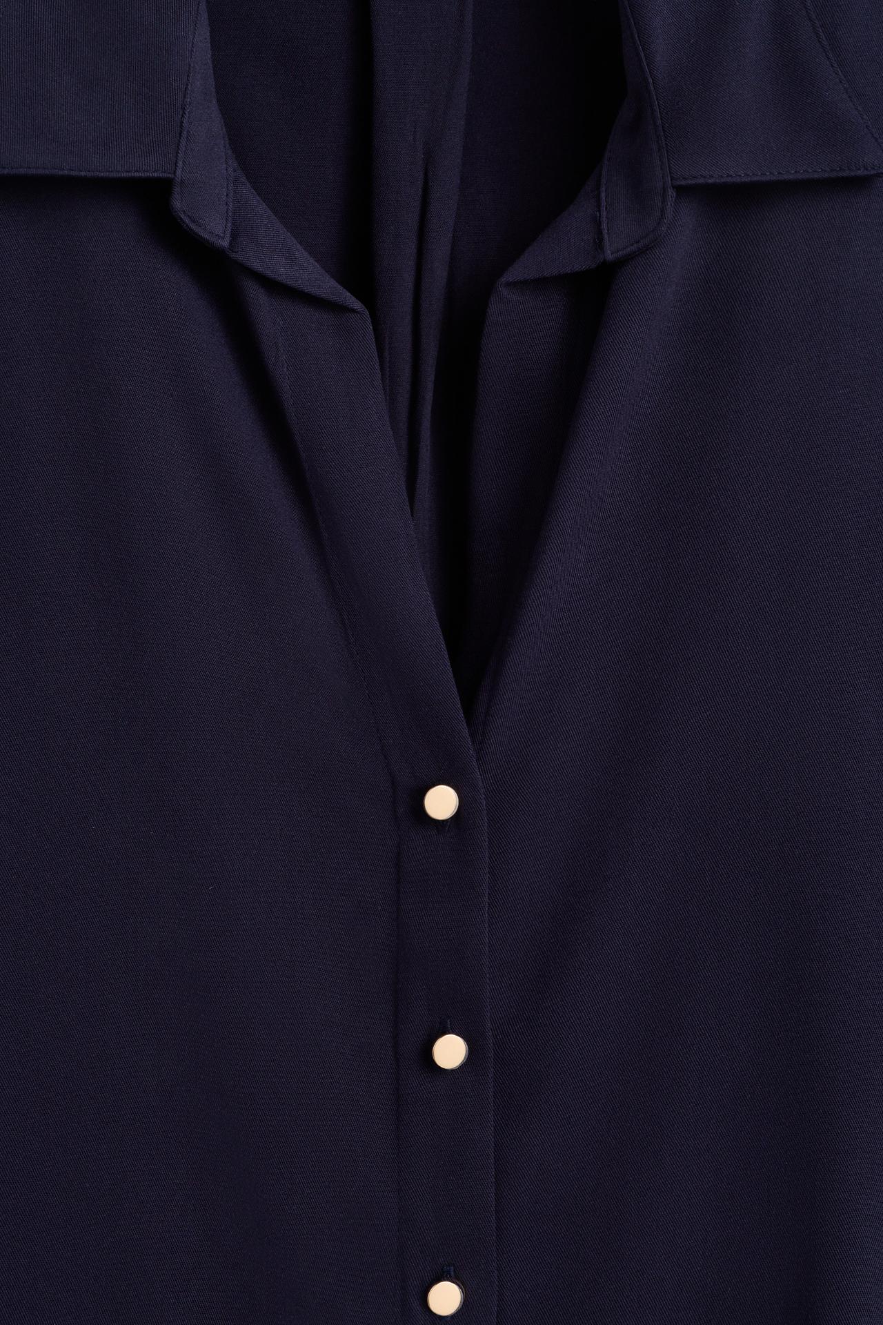 Basic Henley shirt — NAVY