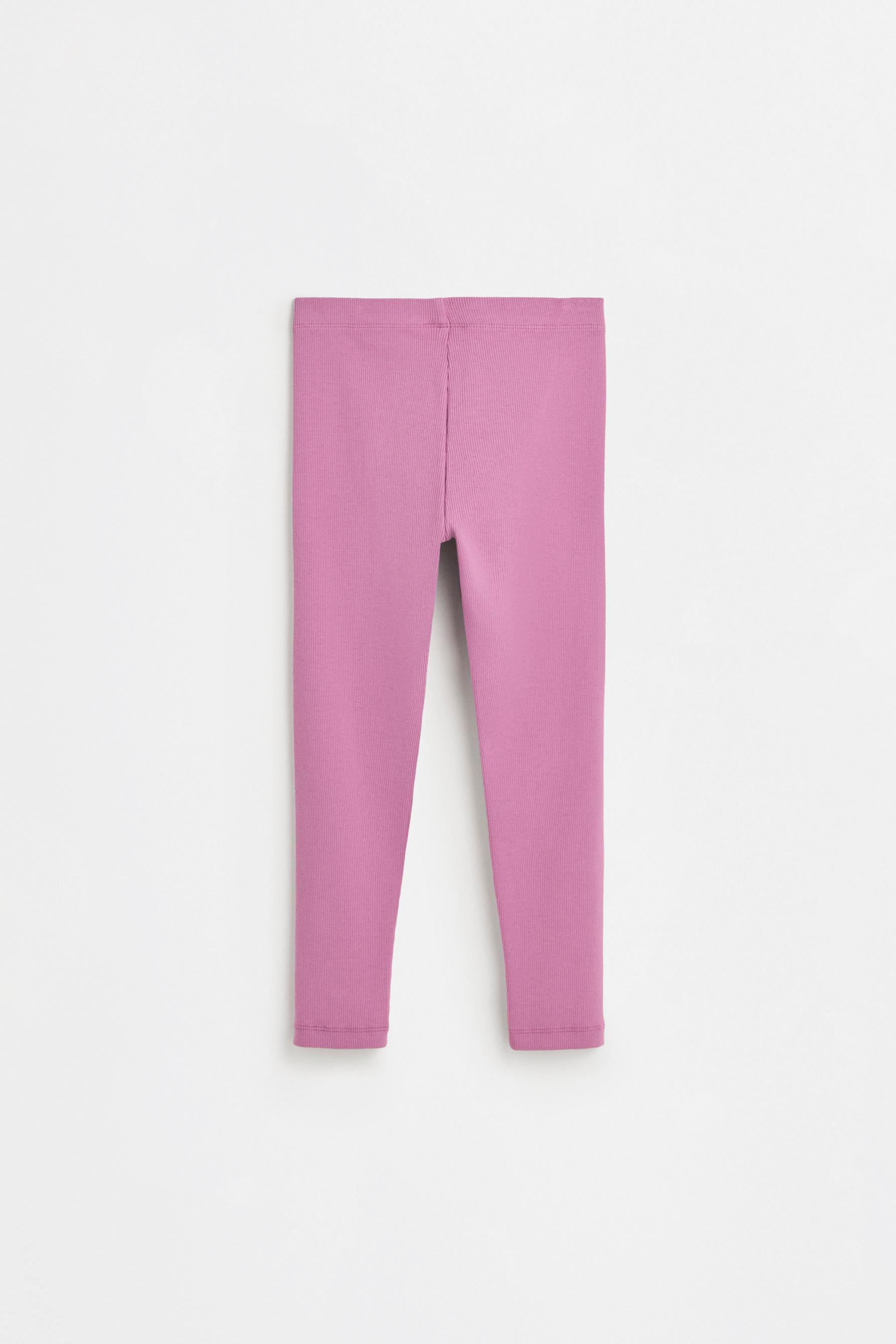 Ribbed leggings — PURPLE