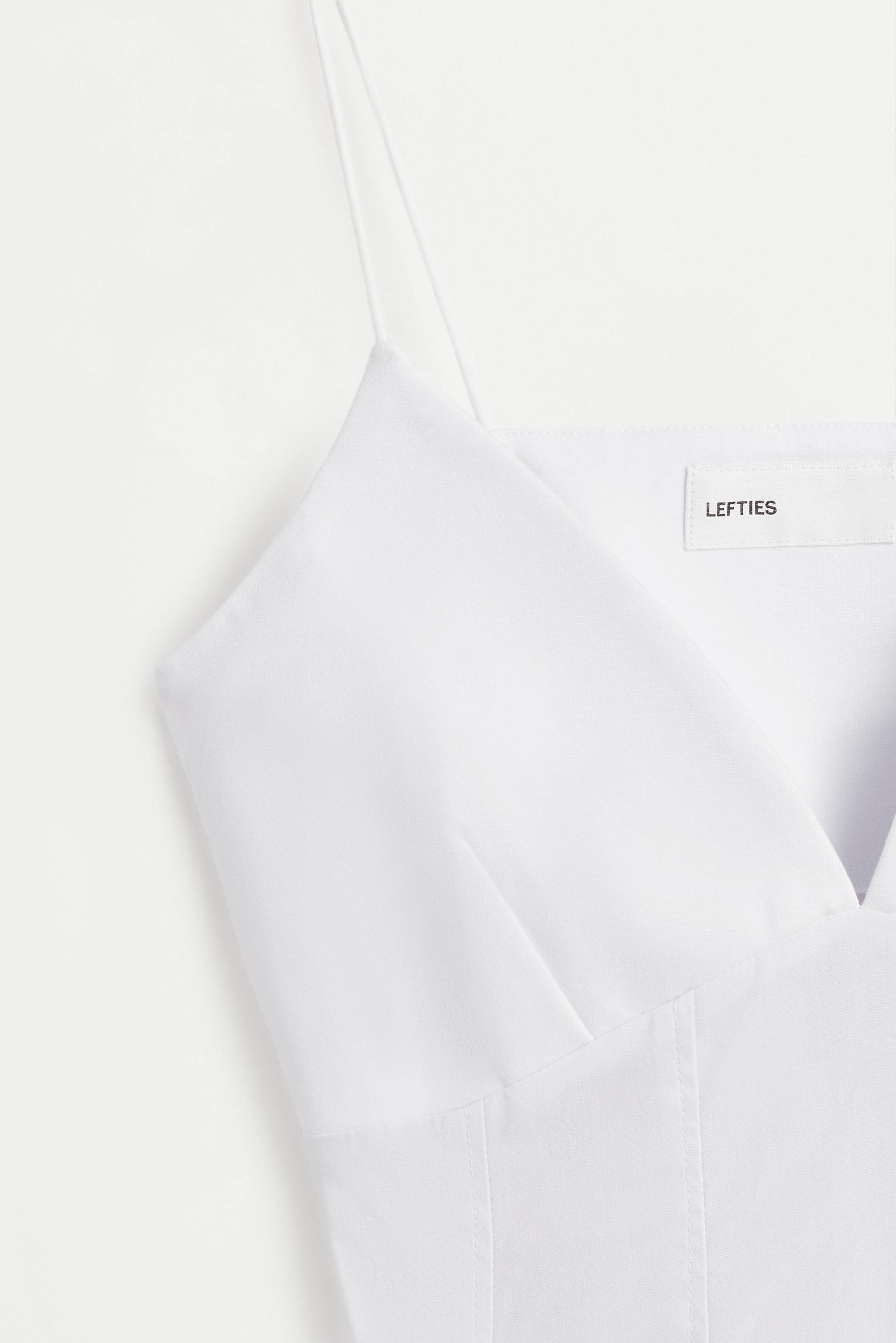 Peplum top — WHITE