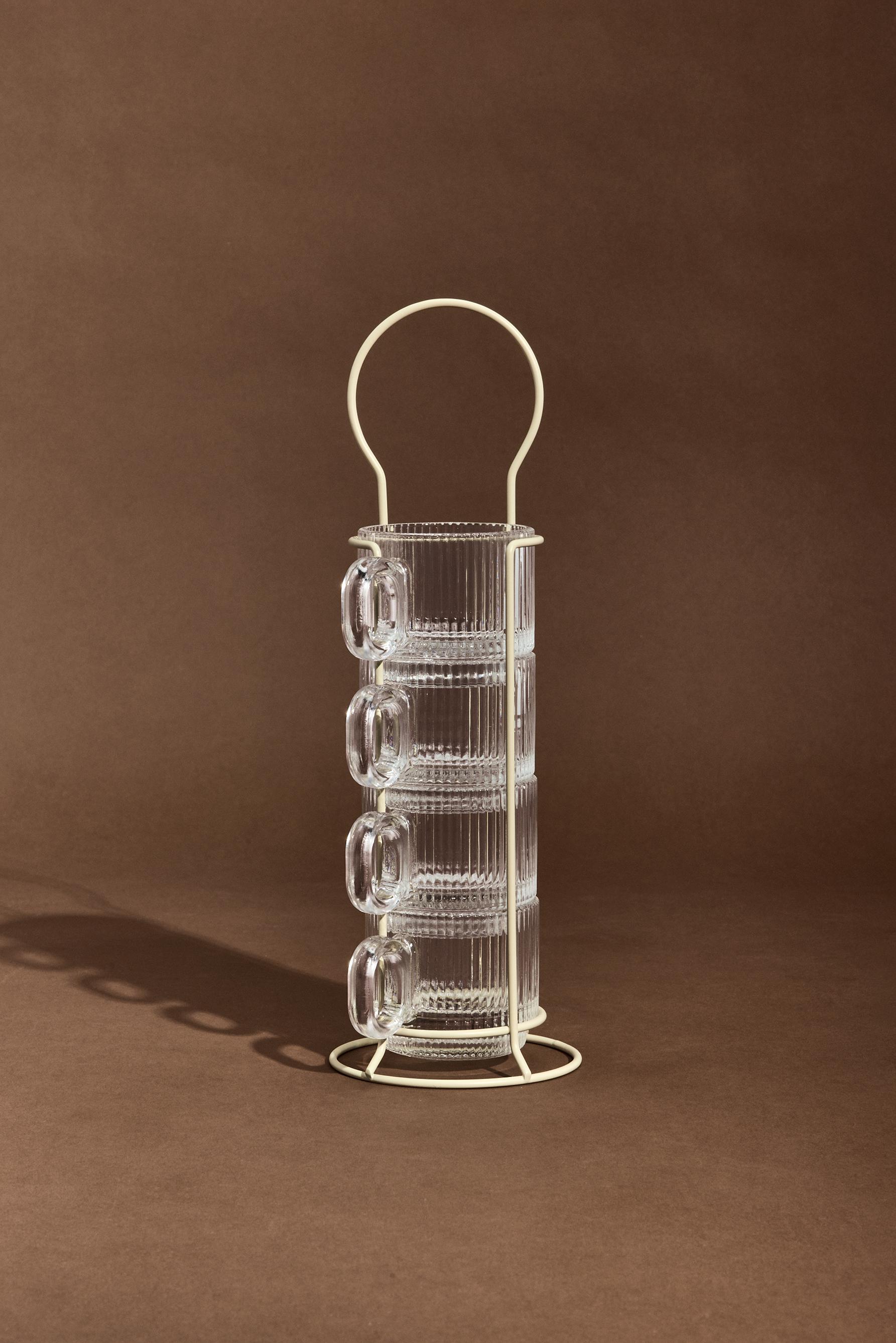 Torre 4 tazas borosilicato 85ml