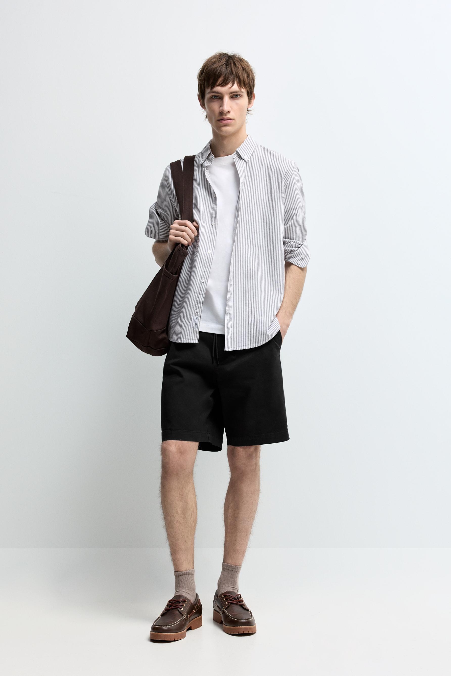 Jogger Bermuda shorts — BLACK