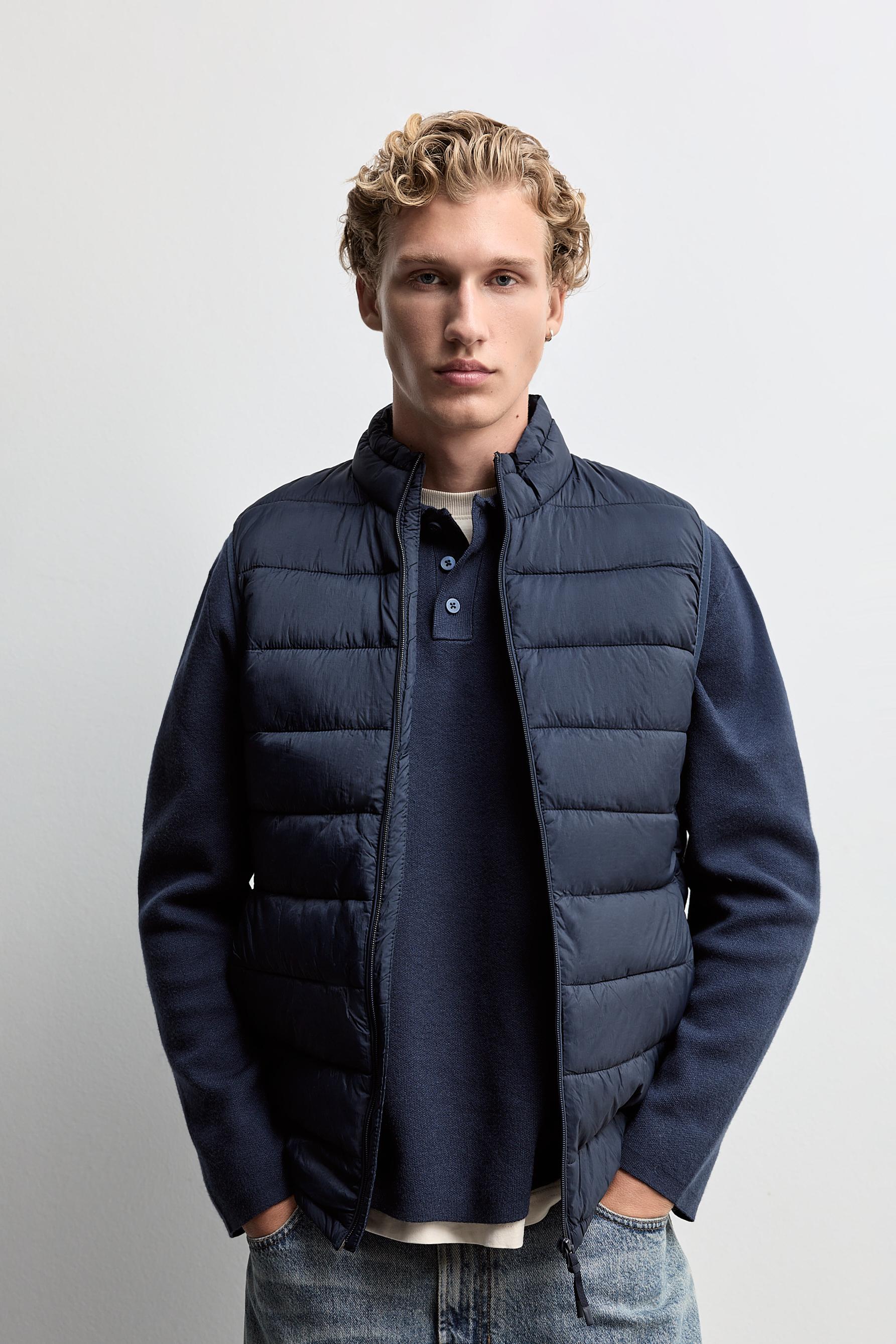 Lightweight quilted gilet — NAVY