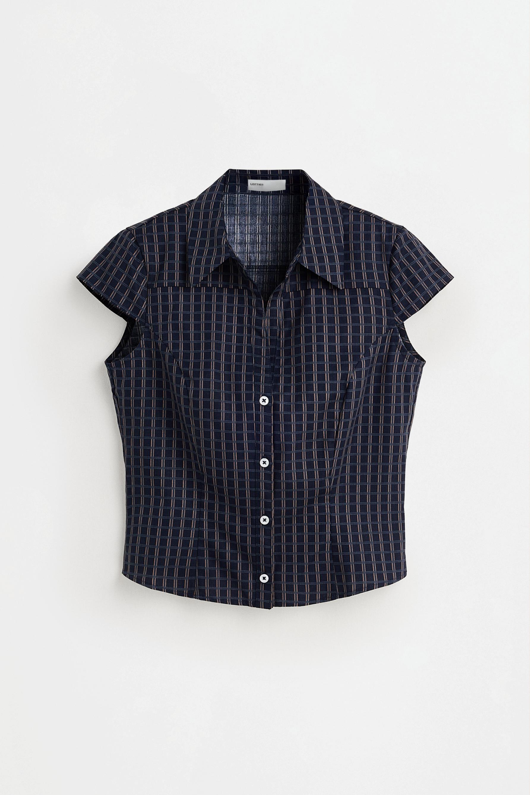 Poplin shirt — DARK BLUE
