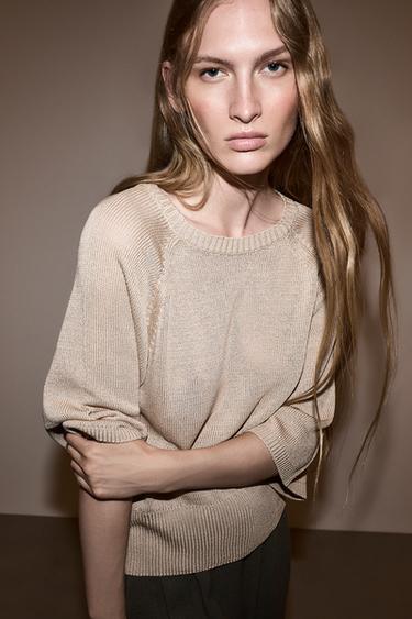 Raglan sleeve sweater — SAND 3