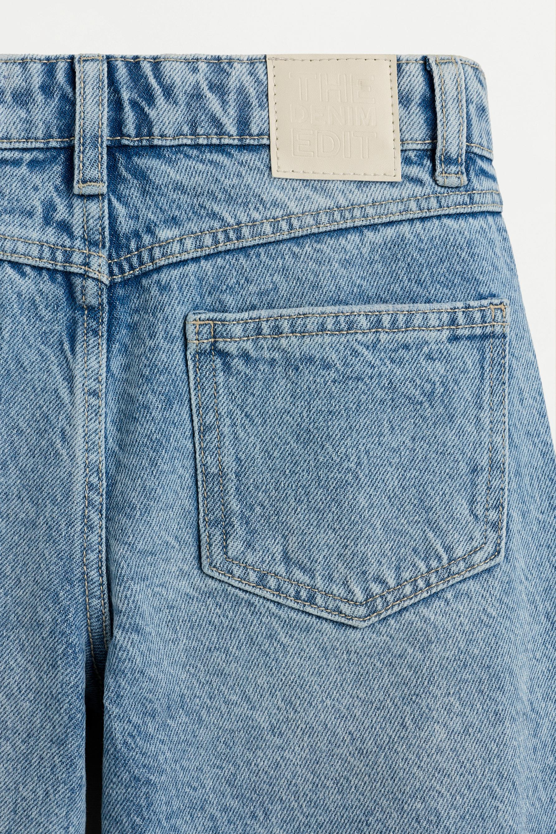 Wide-leg seam jeans — FADED BLUE