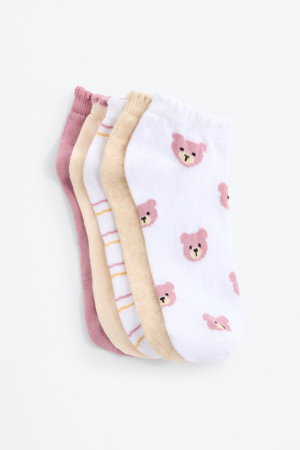 5-pack of bear ankle socks