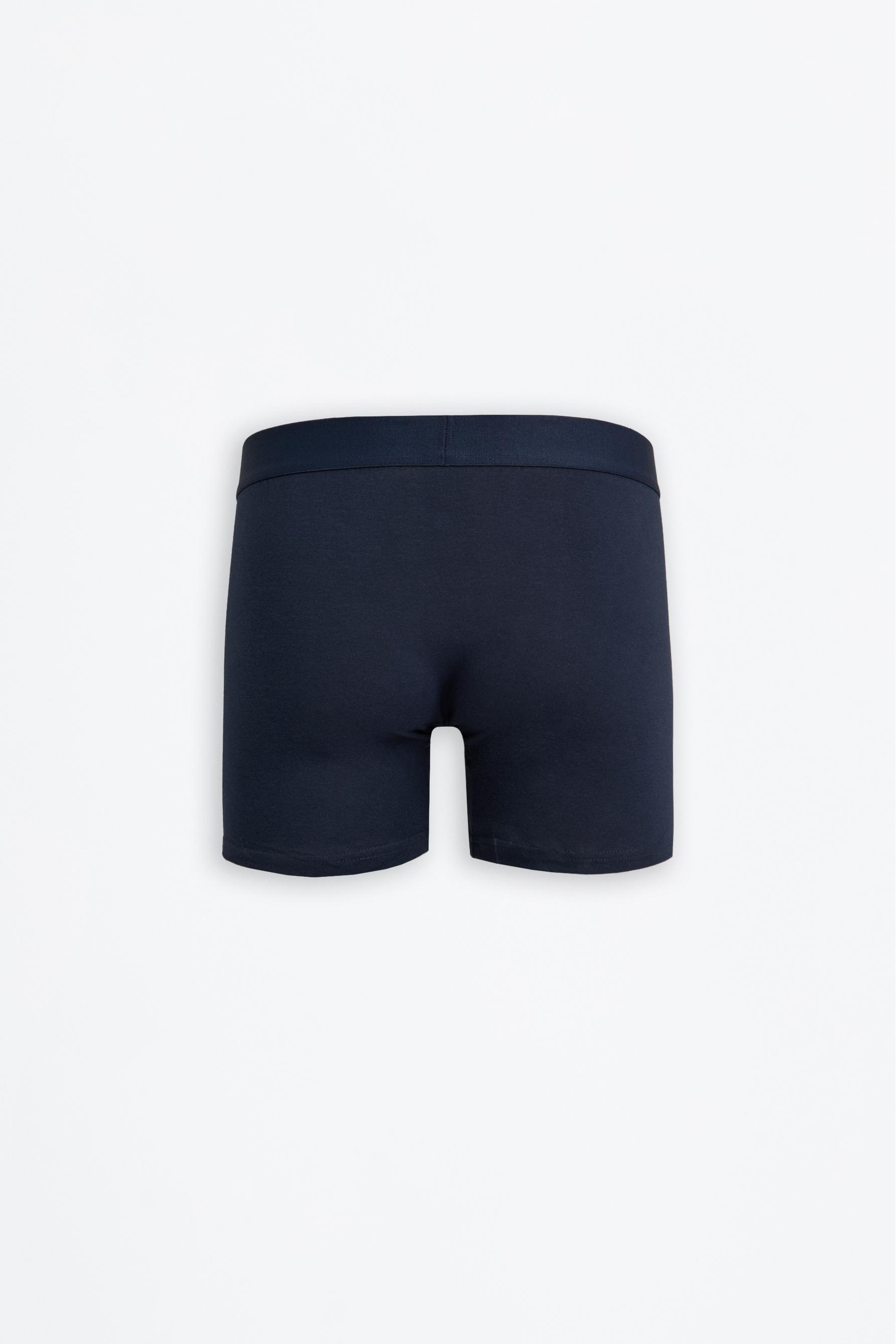 3-pack of long basic boxers — BLUE