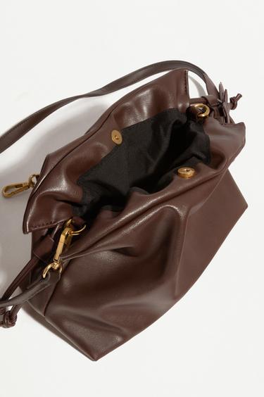Flower pouch bag — BROWN 4