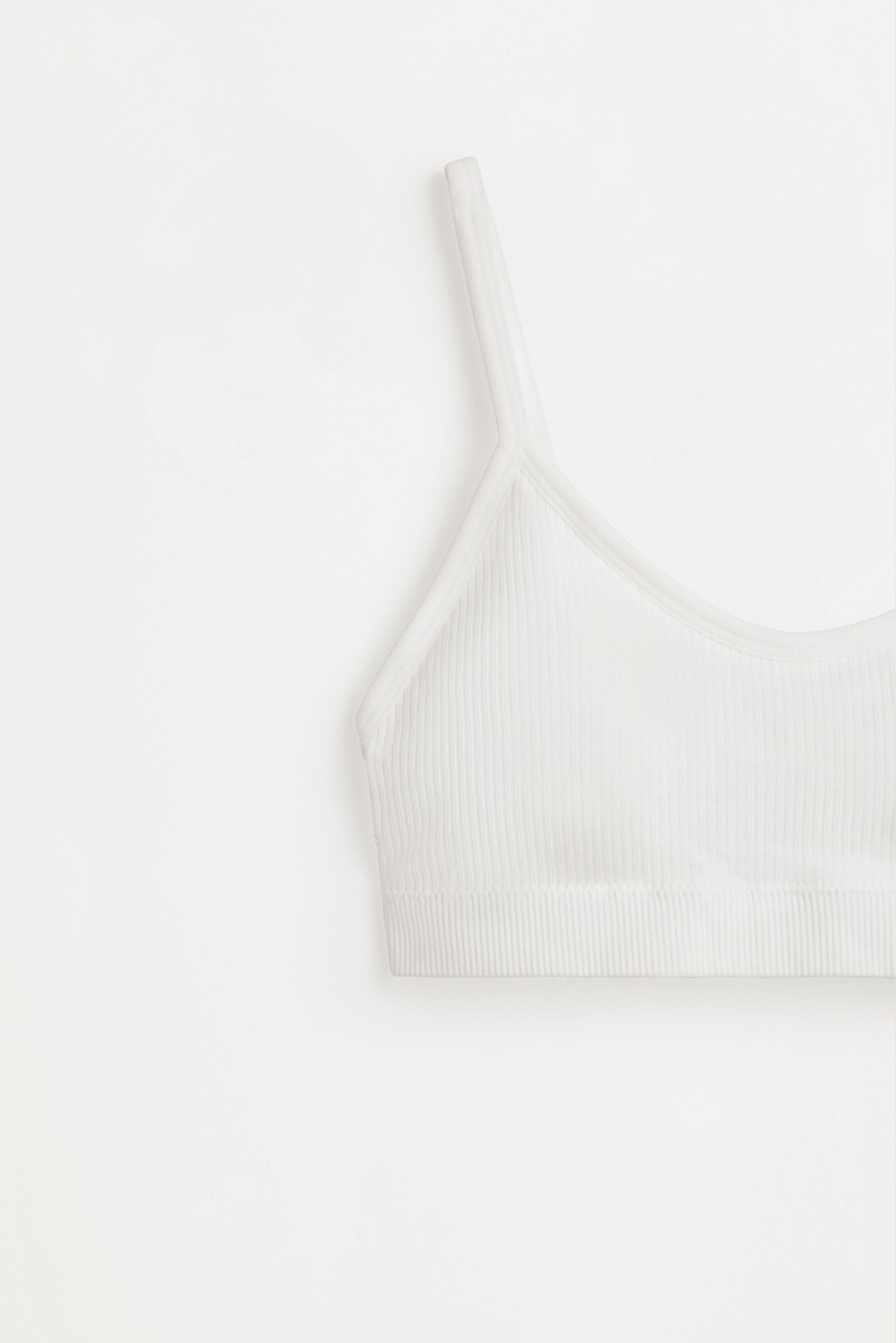 Seamless bra top (2-pack) — WHITE