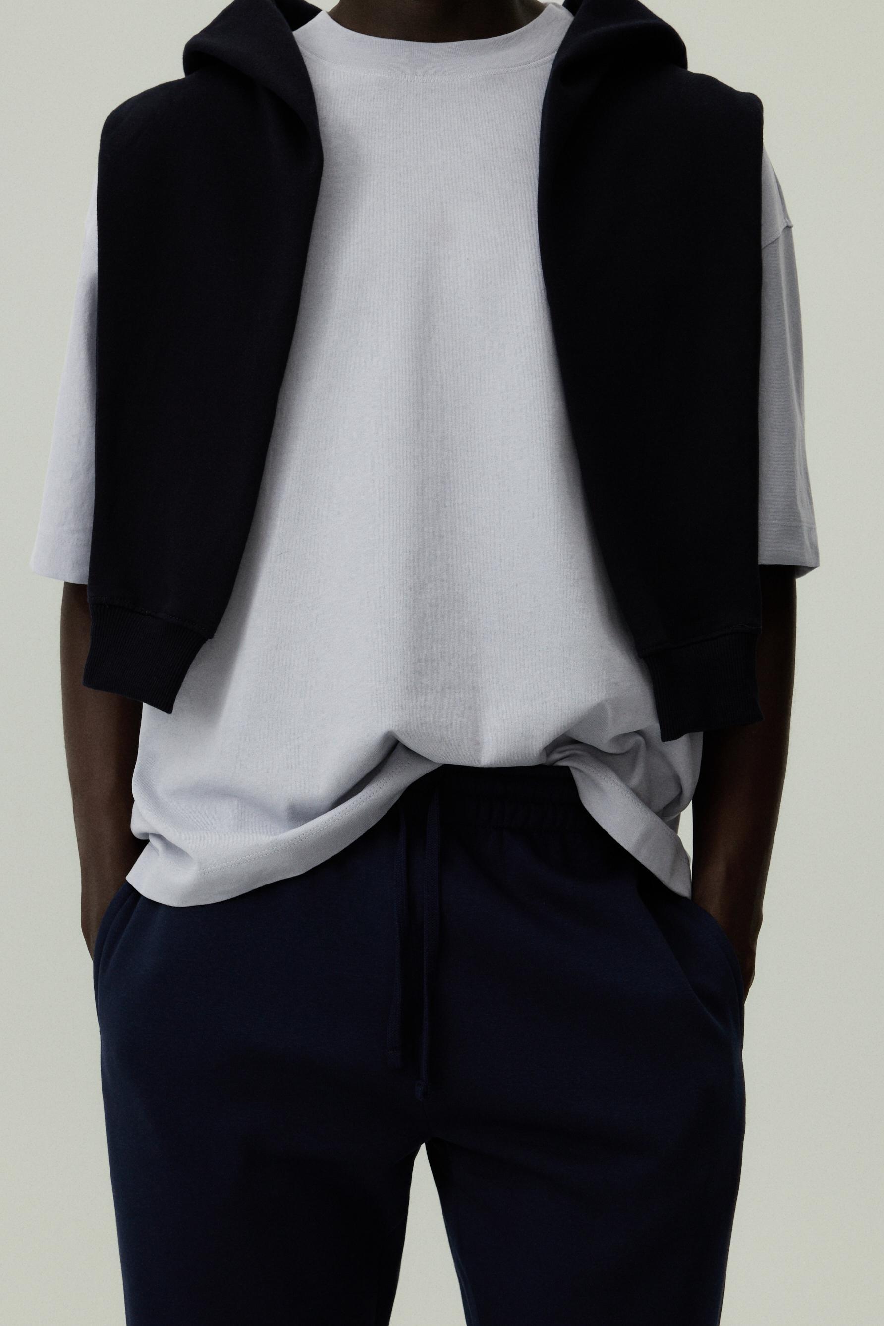Slim fit tracksuit bottoms — NAVY