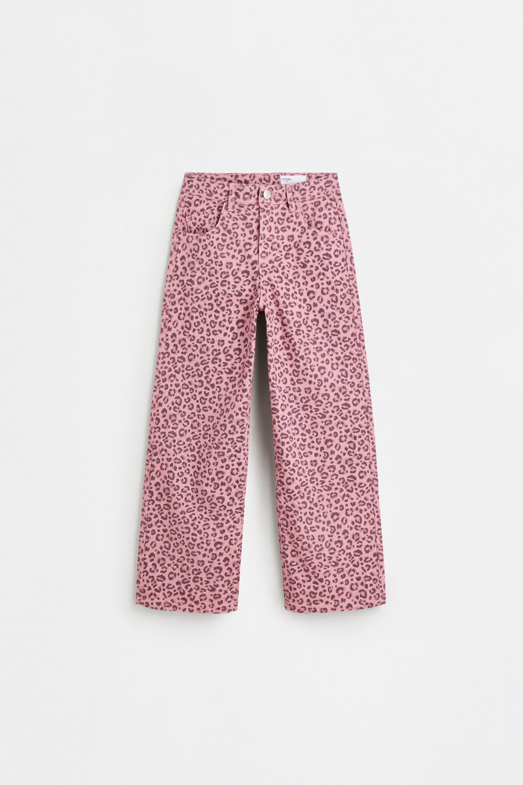 Animal print jeans — PALE PINK