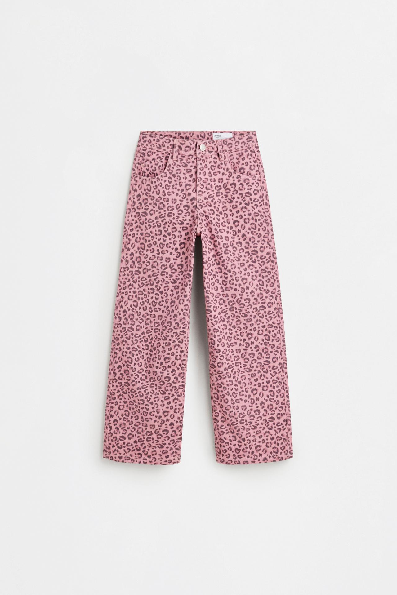 Animal print jeans — PALE PINK