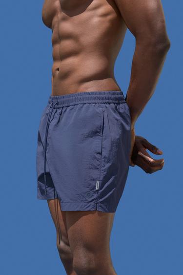 Coloro x Lefties straight swim trunks — FADED PETROL BLUE 3
