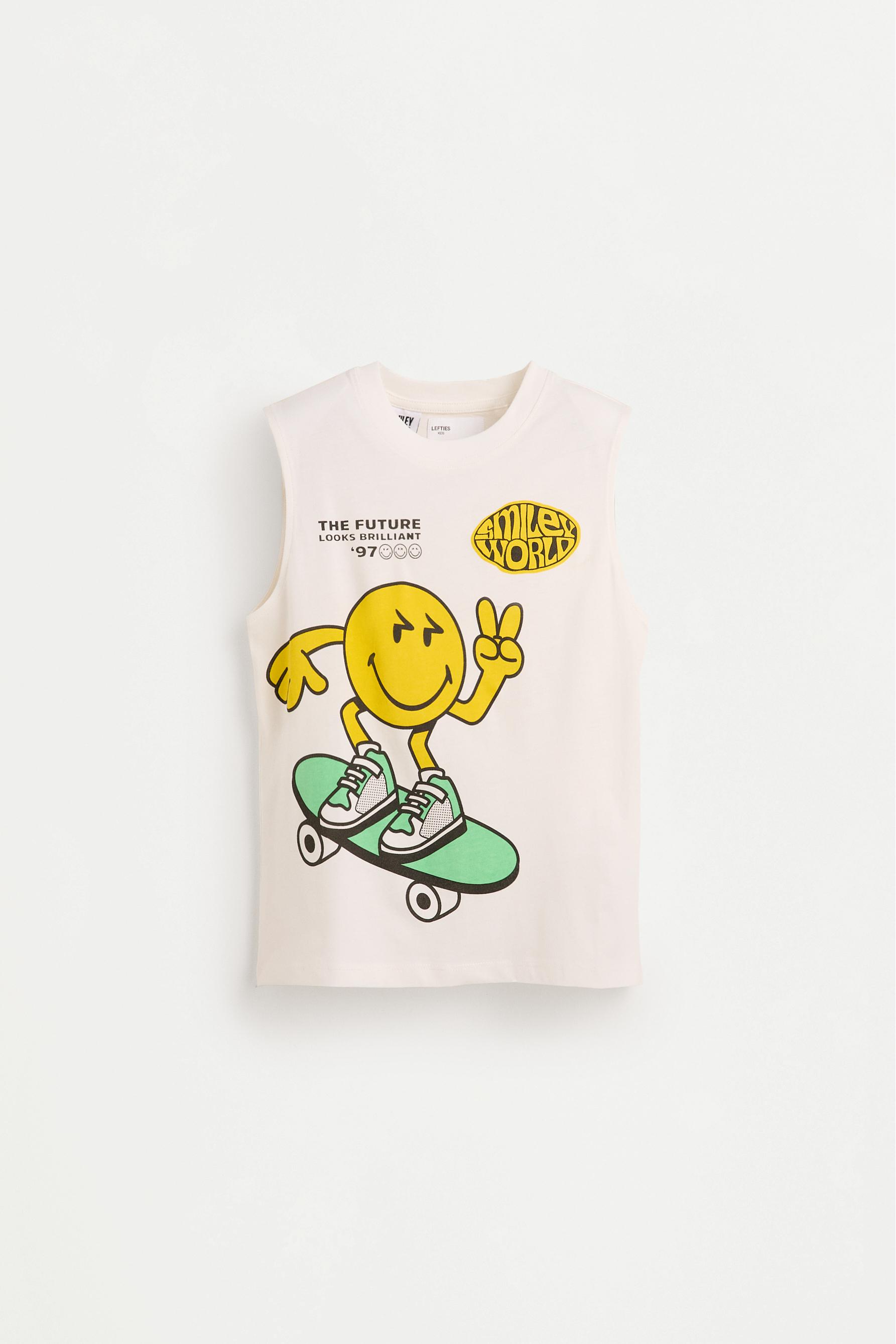 SmileyWorld™ vest top — WHITE