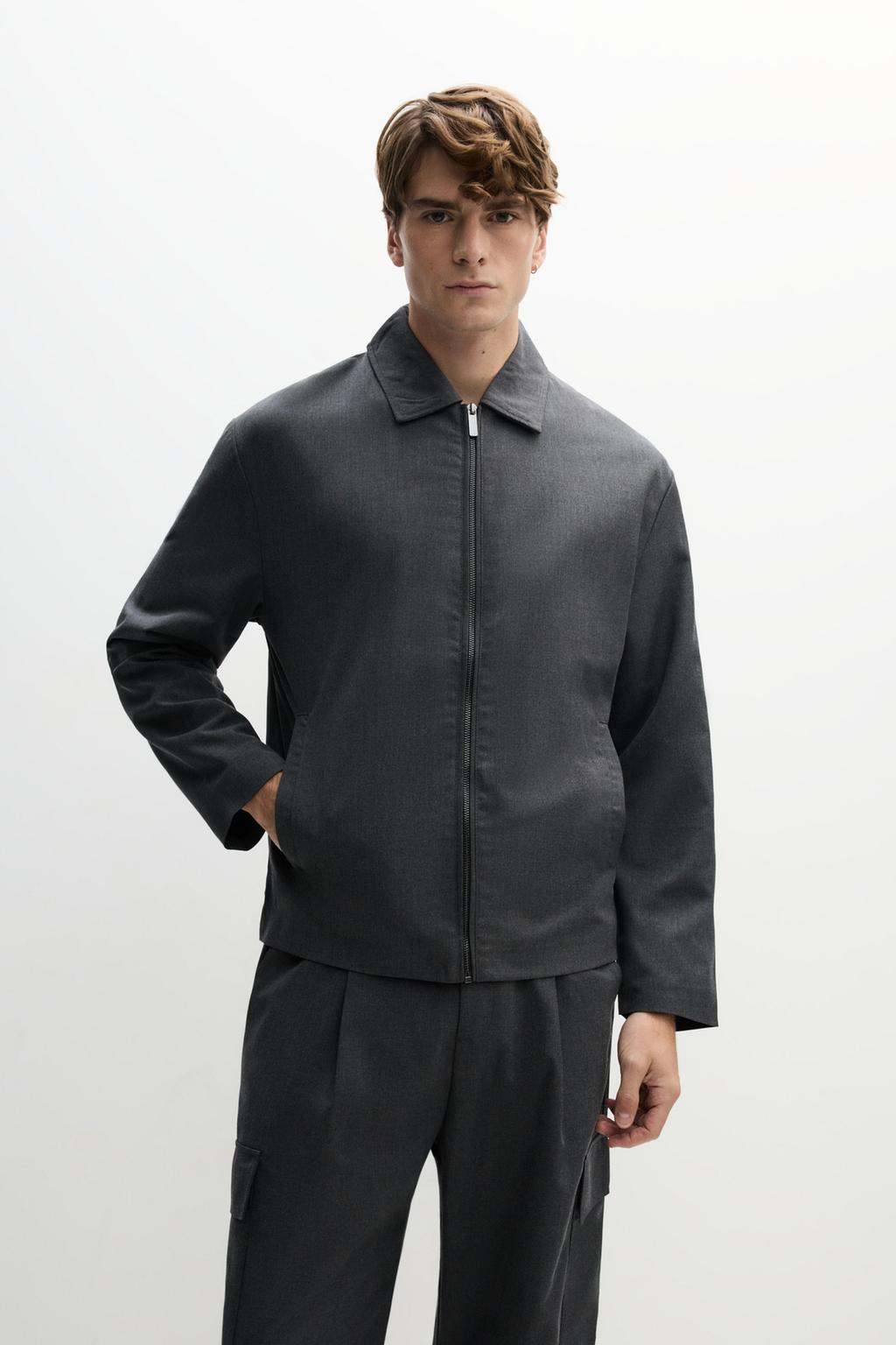 Zip-up overshirt