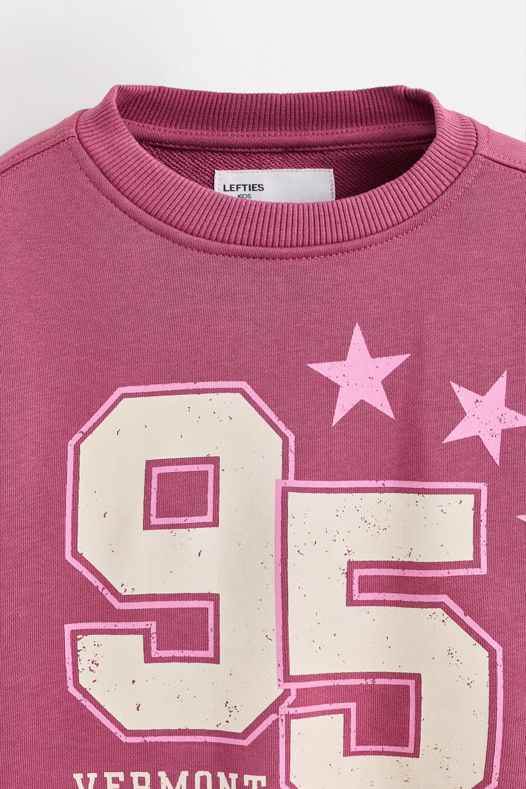Printed sweatshirt — DARK PINK