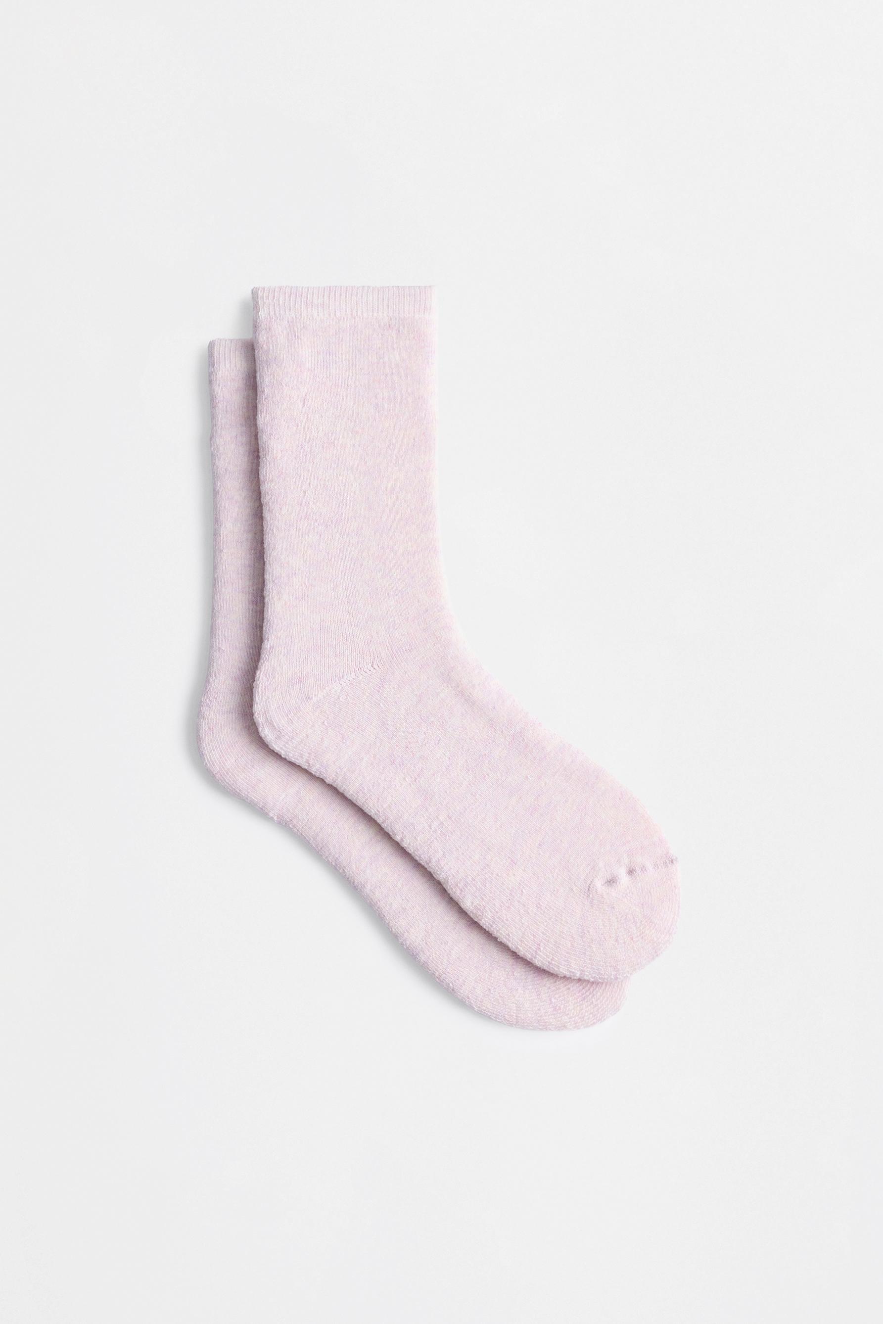 Plain long socks (Pack of 2) — CHOCOLATE