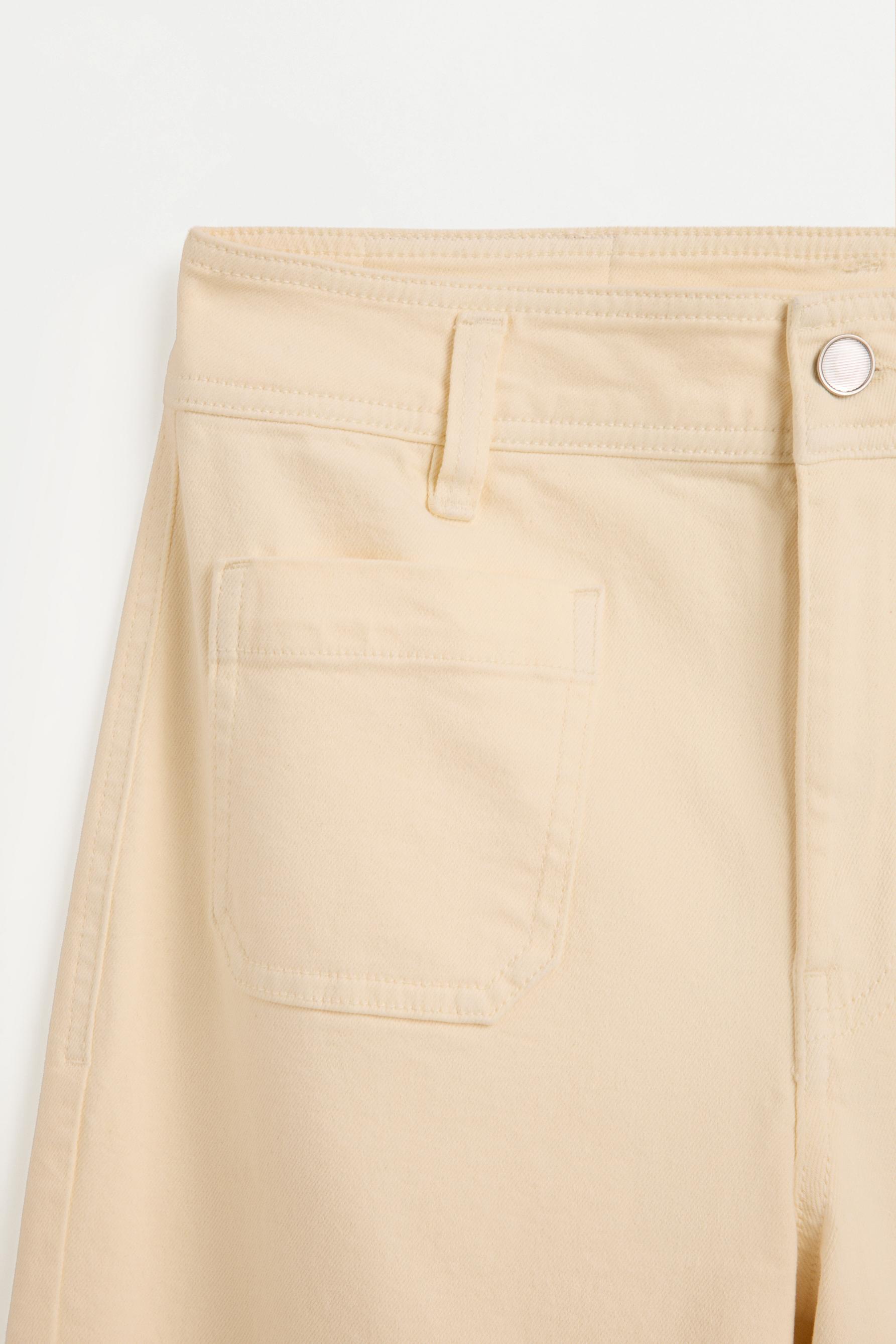 Stretch pocket jeans — PASTEL YELLOW