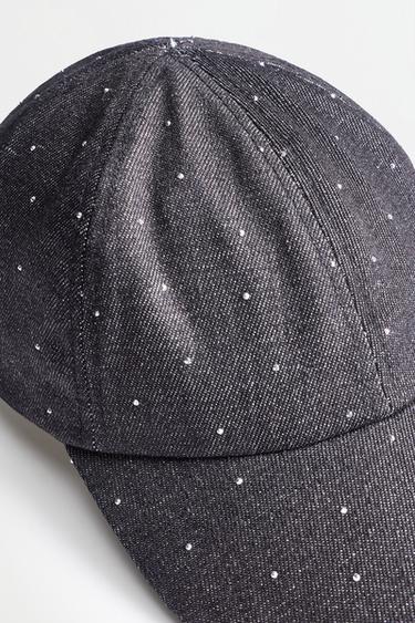 Rhinestone cap — BLACK MARL 3