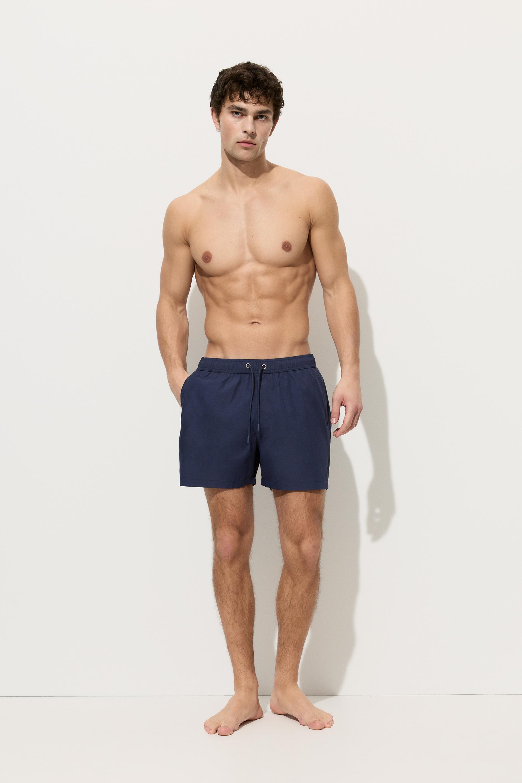 Basic regular fit swim shorts — NAVY