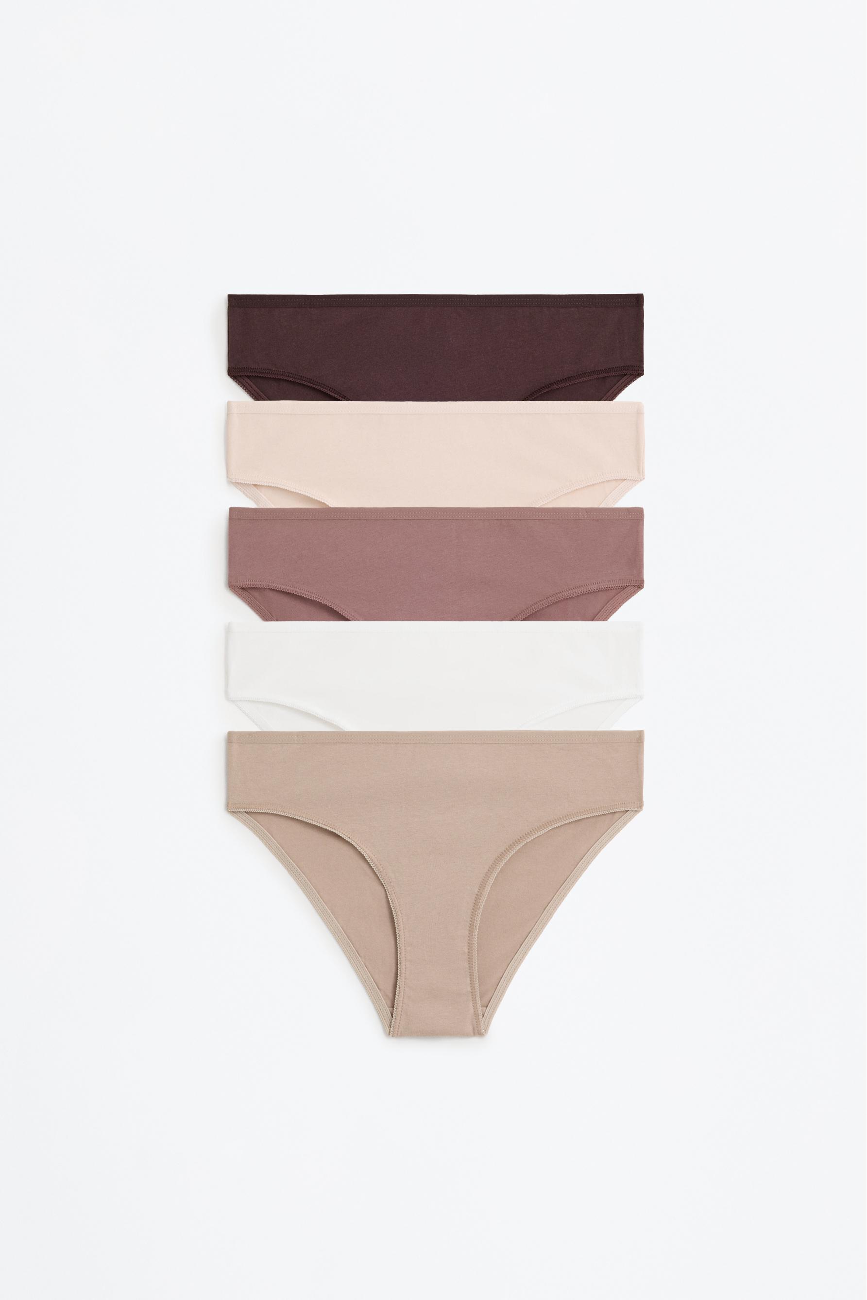 Pack of 5 pairs of classic briefs. — ECRU