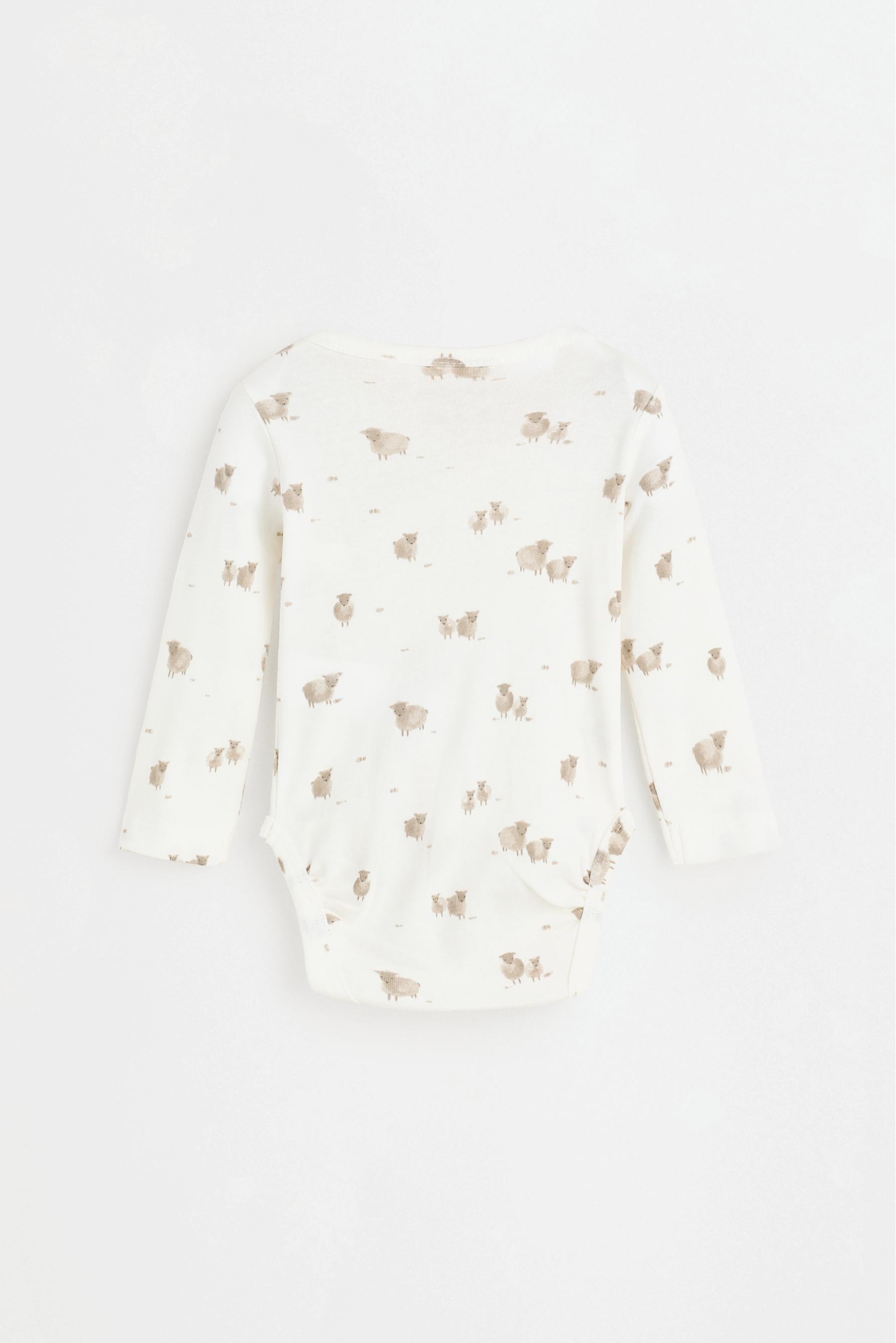 Pack of 2 matching kimono bodysuits — TAUPE BROWN