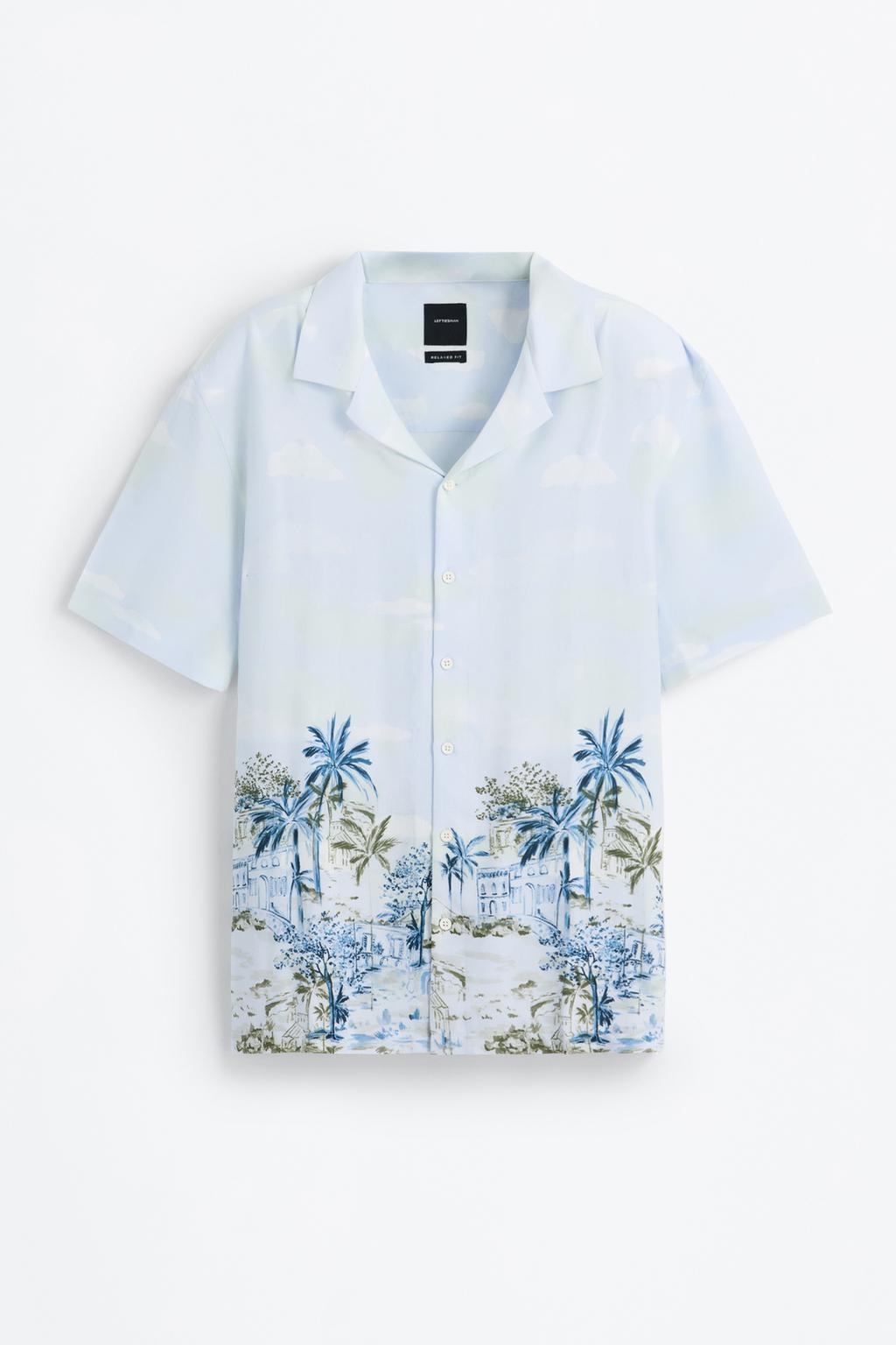 Camisa resort estampada