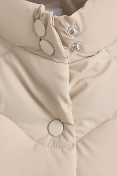 Rubberised wave vest — ECRU 3