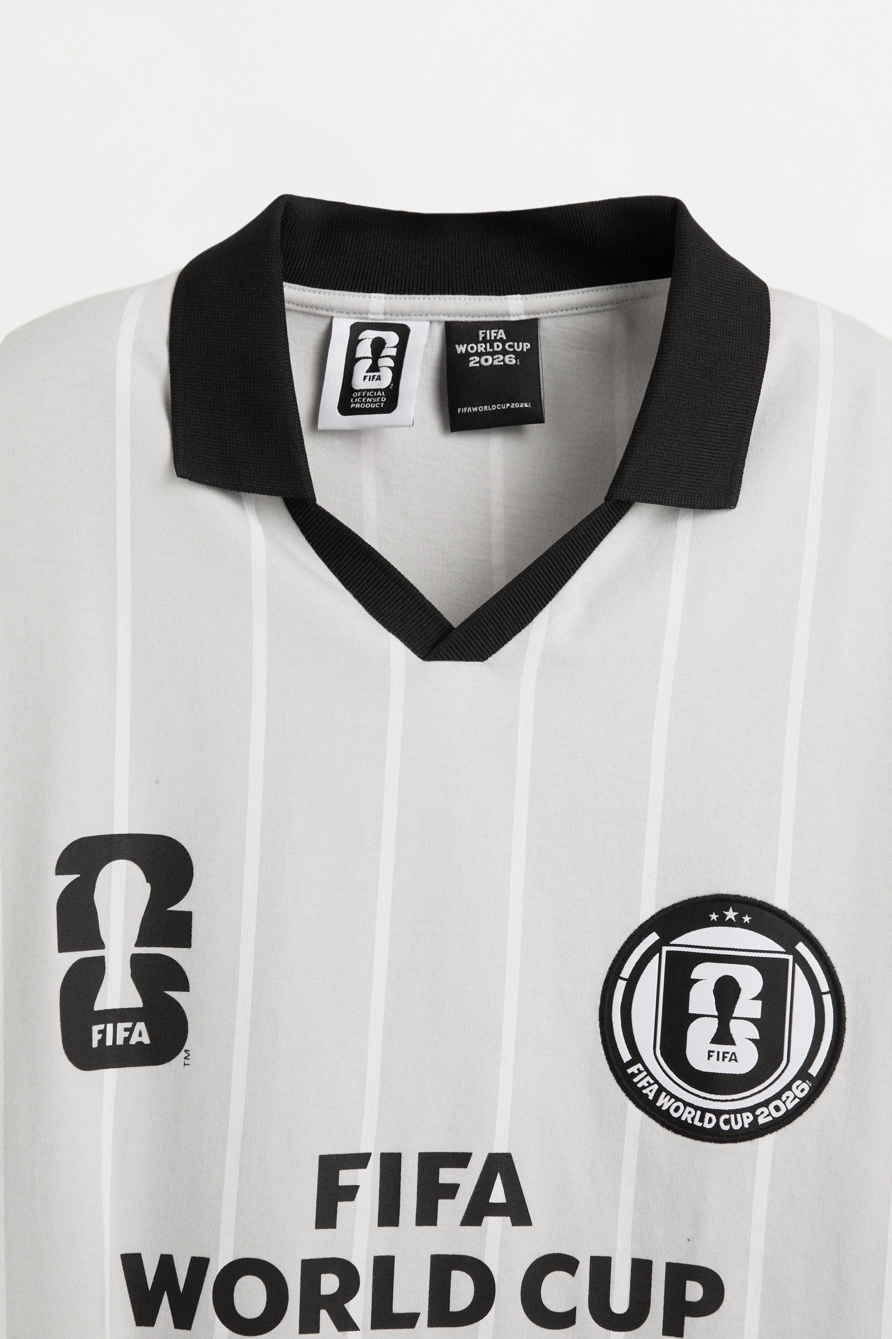 Men's | FIFA World Cup 2026 Official Licensed Product Striped Polo — PALE GREY