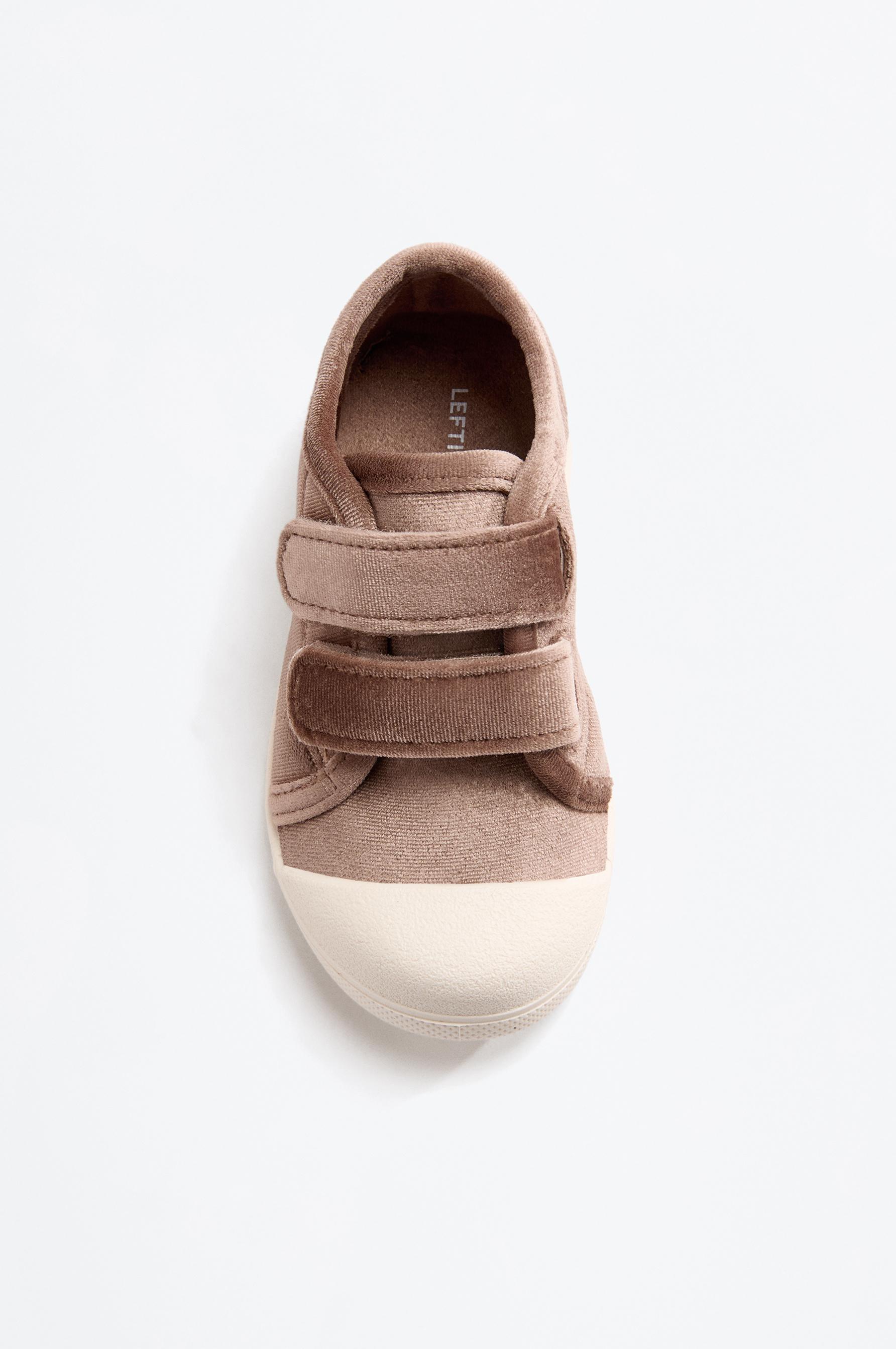 Velvet toecap slipper — BROWN