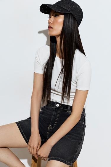 Rhinestone cap — BLACK MARL 2