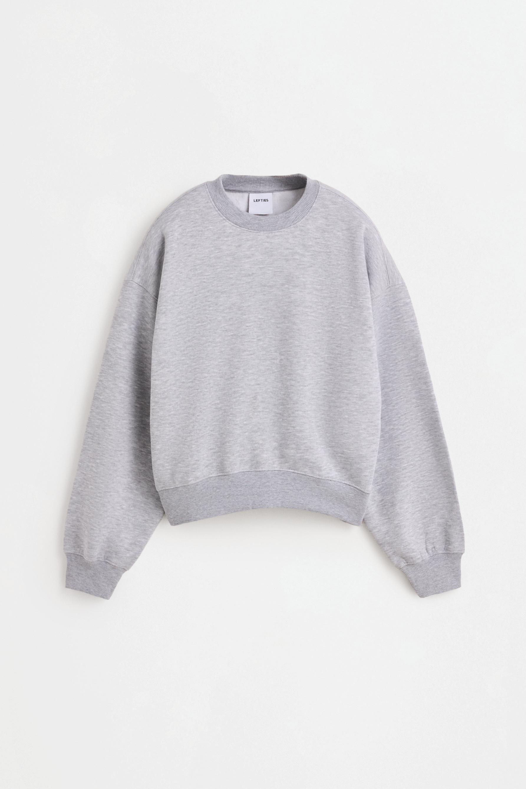 Basic tracksuit sweatshirt — GREY MARL