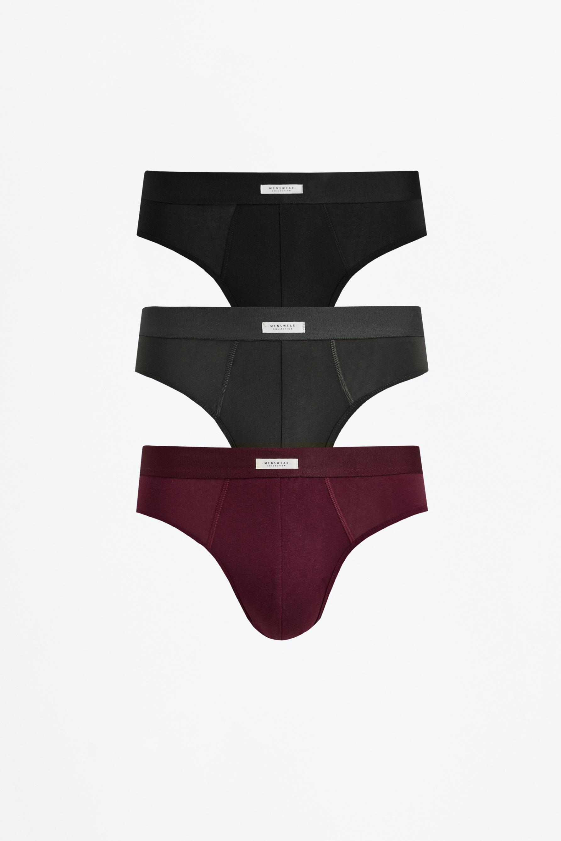 Briefs (3-Pack) — DARK KHAKI