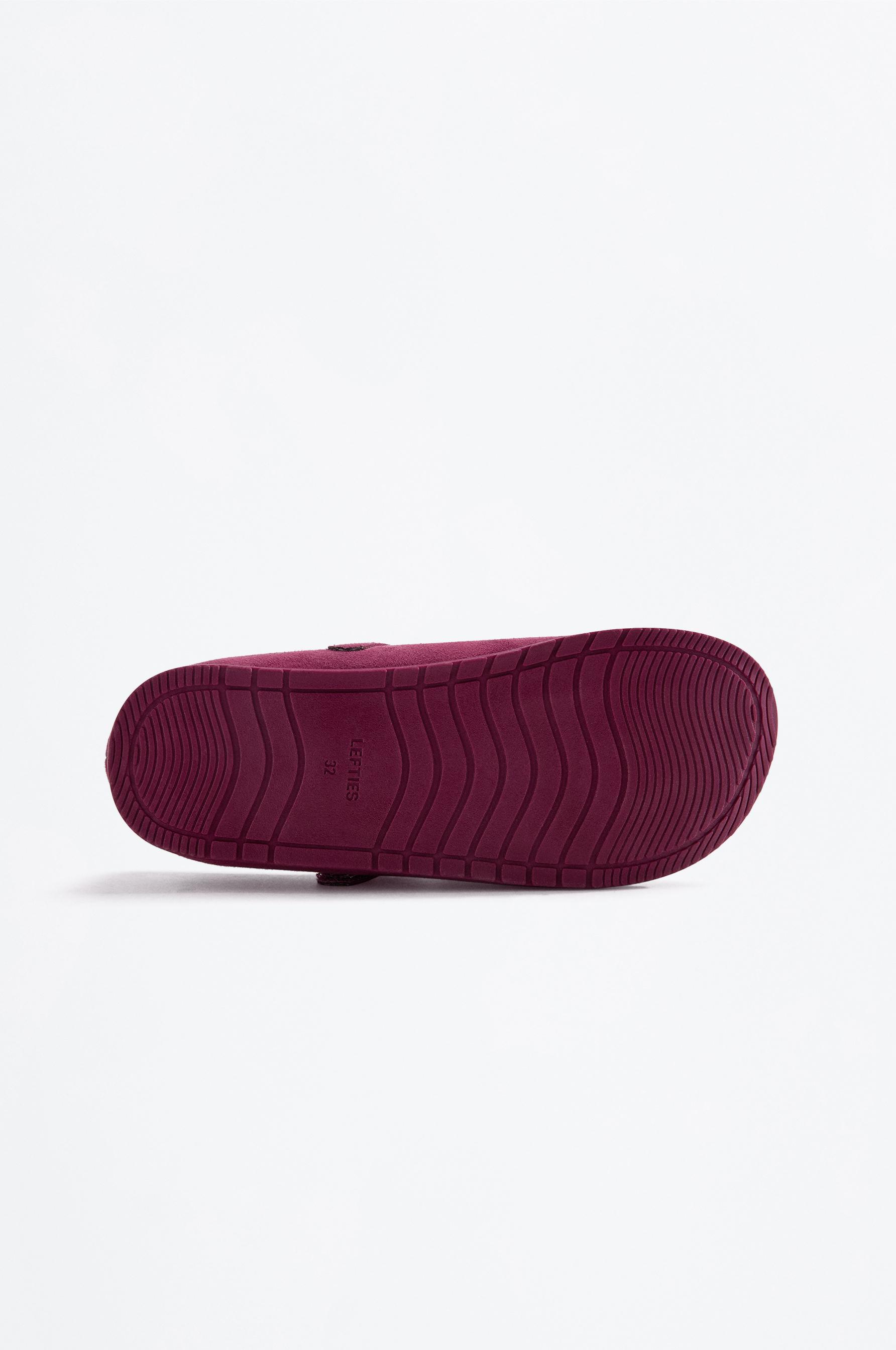 BAREFOOT MARY JANE BALLET FLAT — BURGUNDY