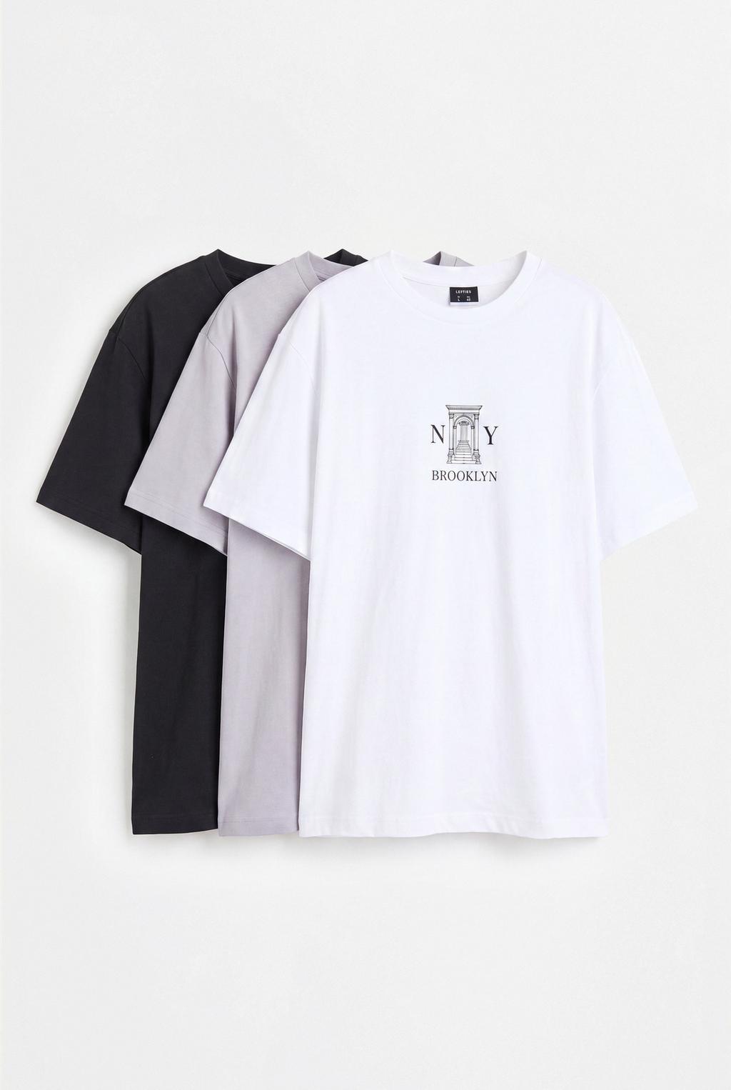 3-pack of printed T-shirts