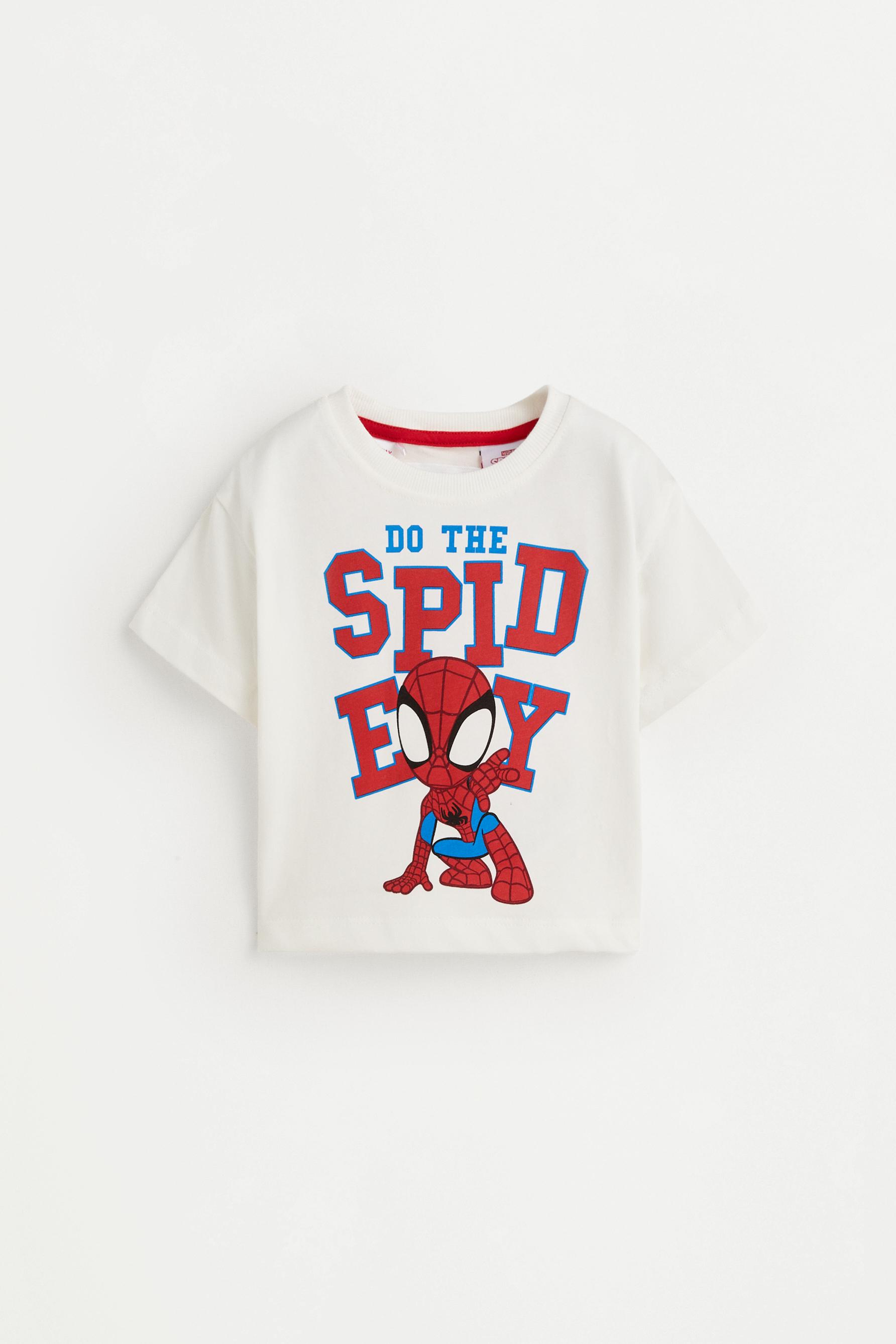 Spidey ©Marvel T-shirt and Bermuda shorts set — WHITE