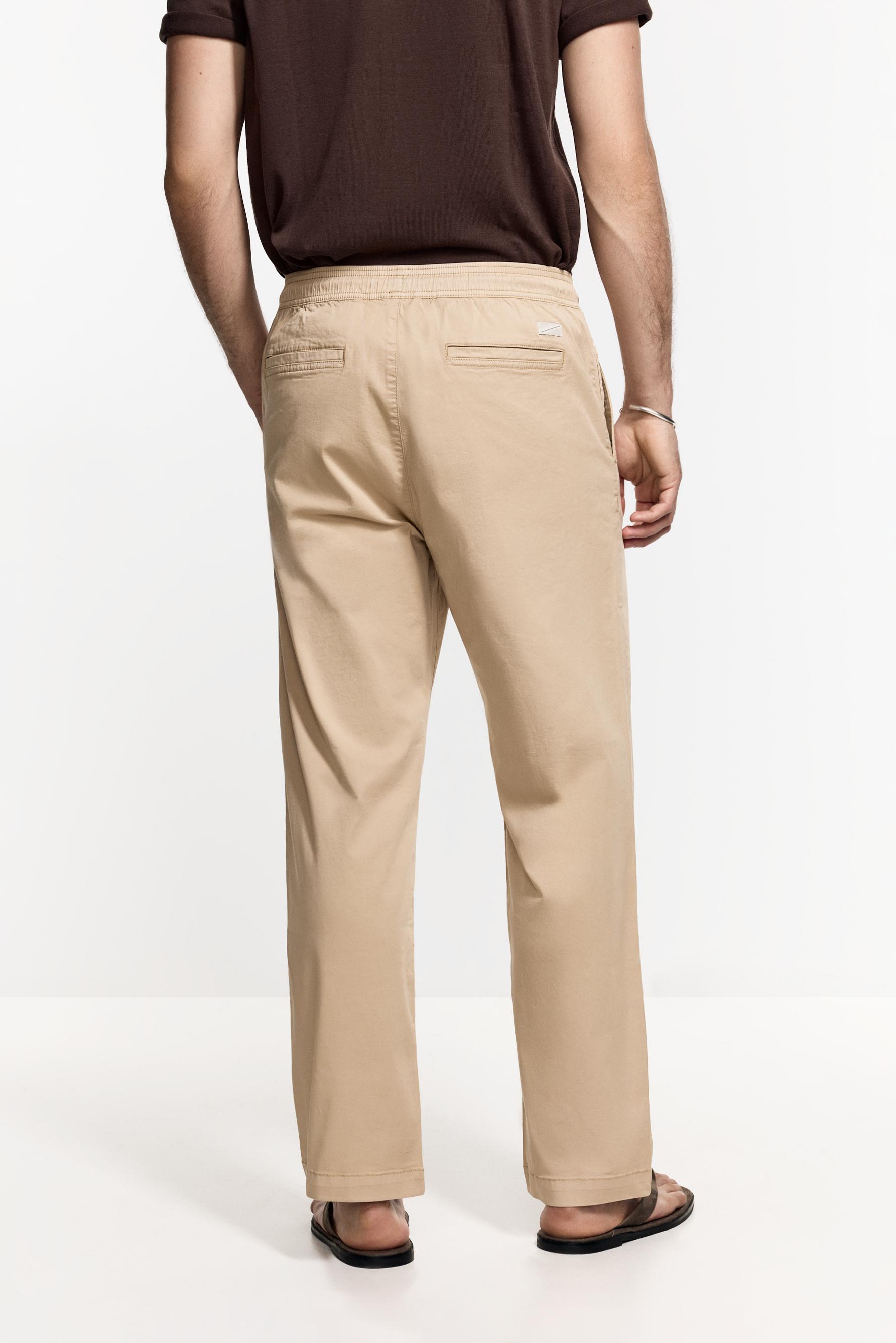 Slim fit jogger trousers — BEIGE