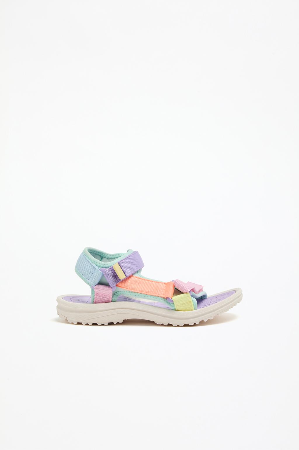 Multicoloured sports sandals